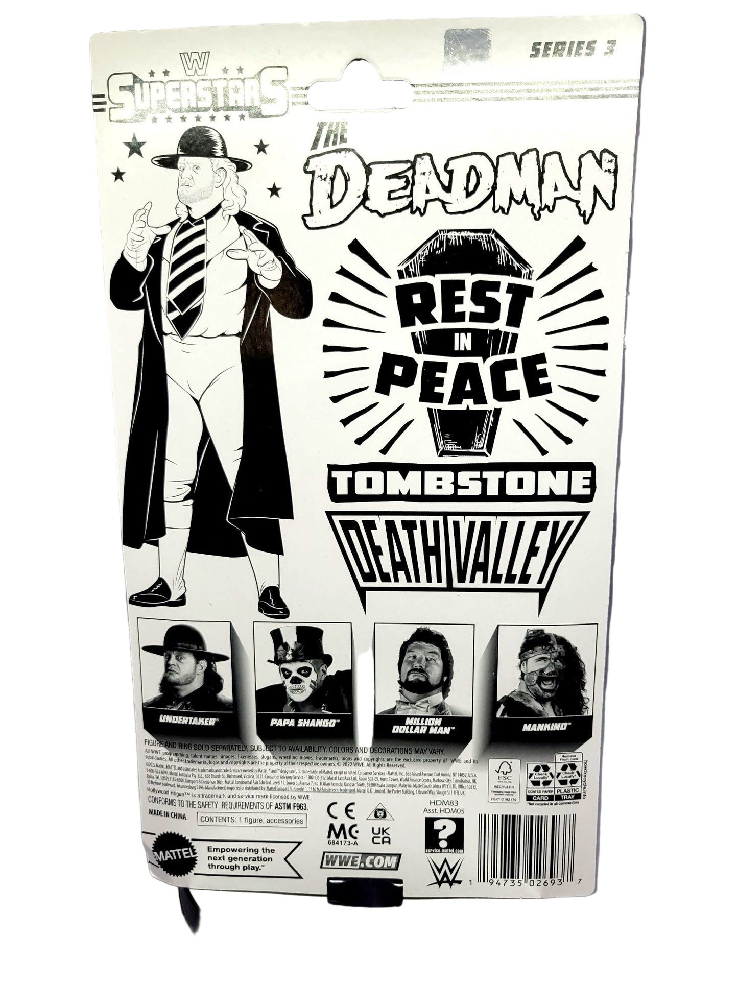 Mattel WWE Superstars Series 3 Undertaker Action Figure