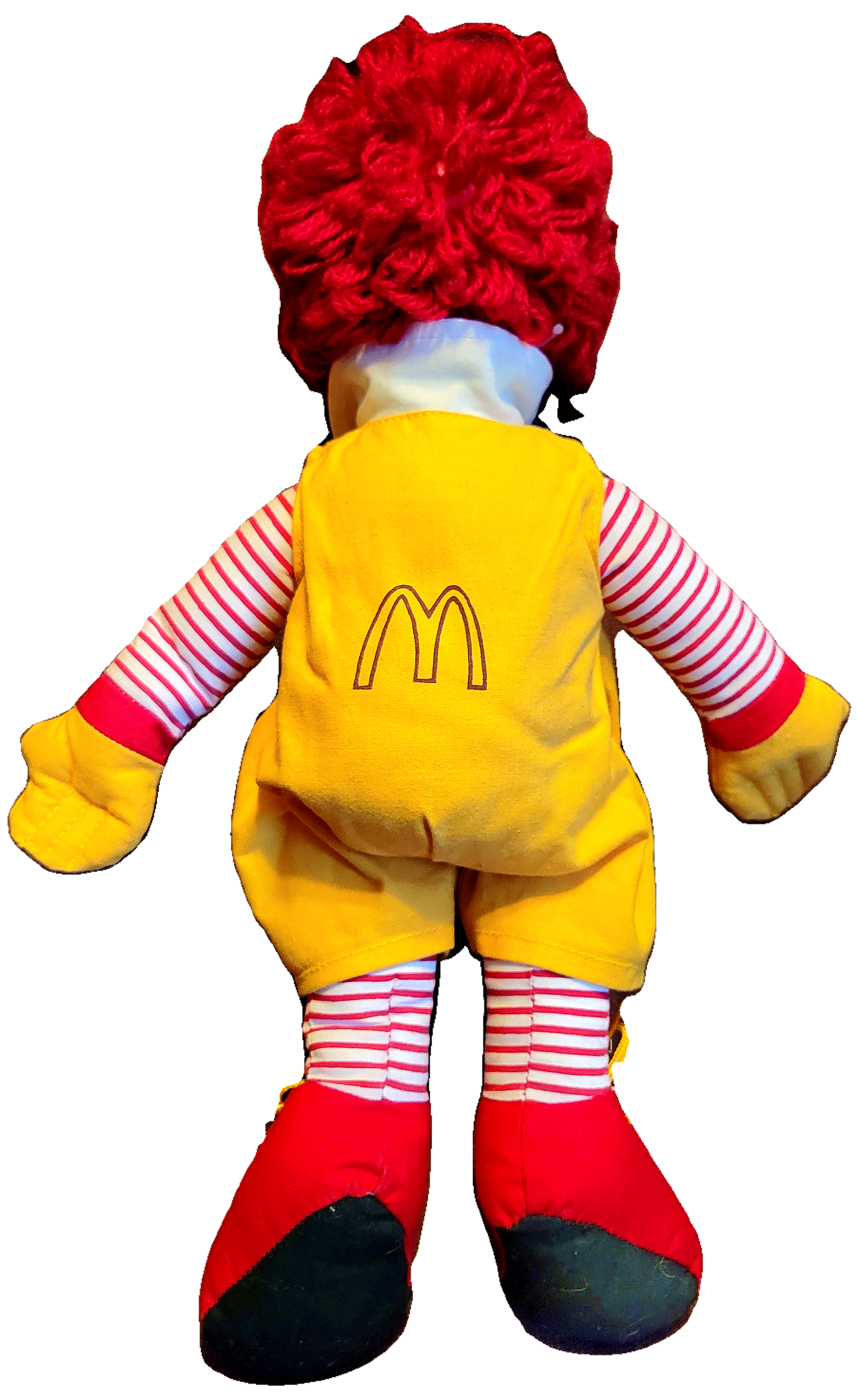 McDonald's Vintage 1984 Ronald McDonald 15" Red Yarn Plush Doll