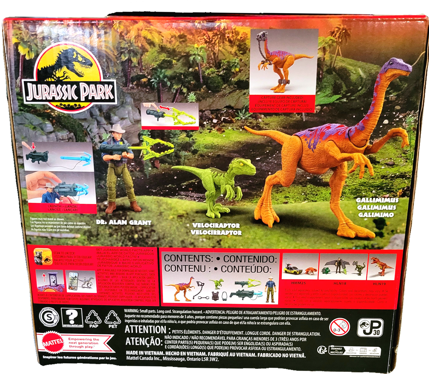 Mattel Jurassic Park '93 Classic Dr. Alan Grant Tactical Claw Pack