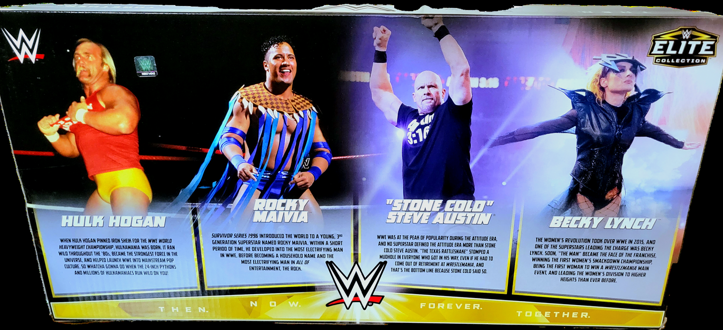 Mattel WWE Then, Now, Forever, Together Elite Series Action Figure 4-Pack