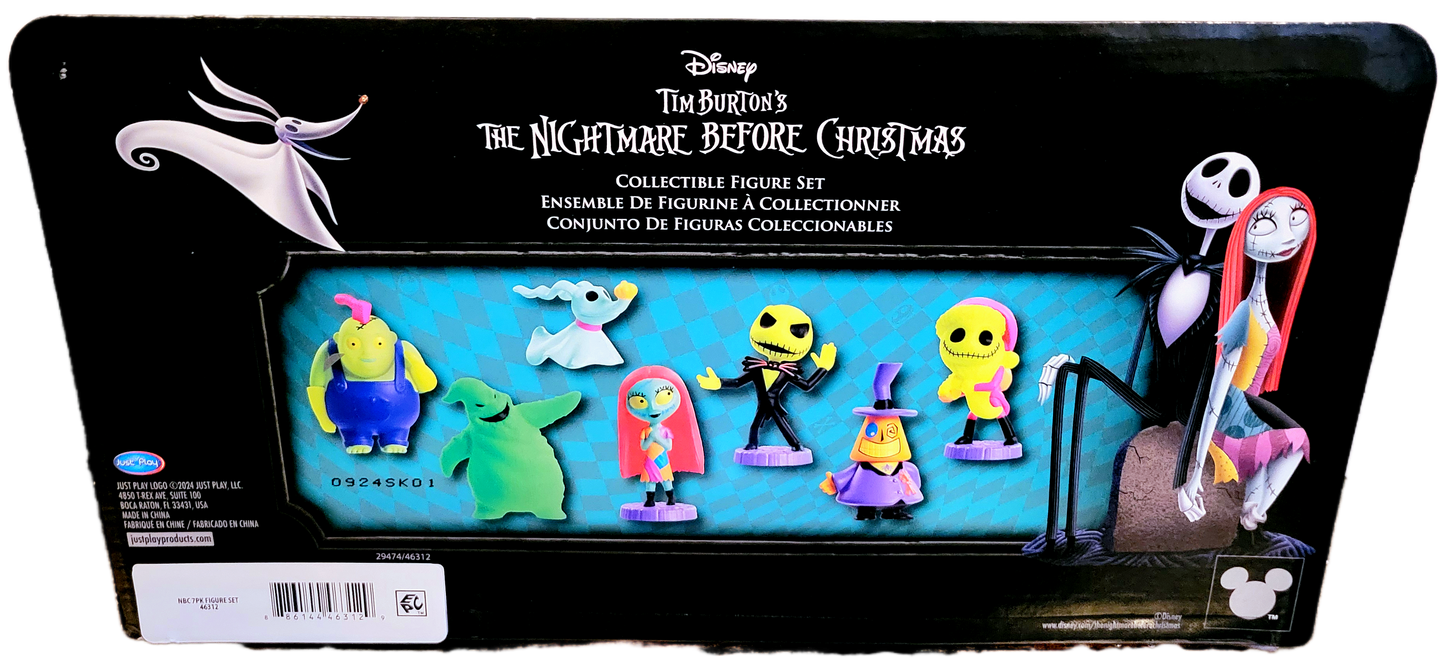 Just Play Disney Tim Burton's The Nightmare Before Christmas Collectible Figure Set 7-Pack