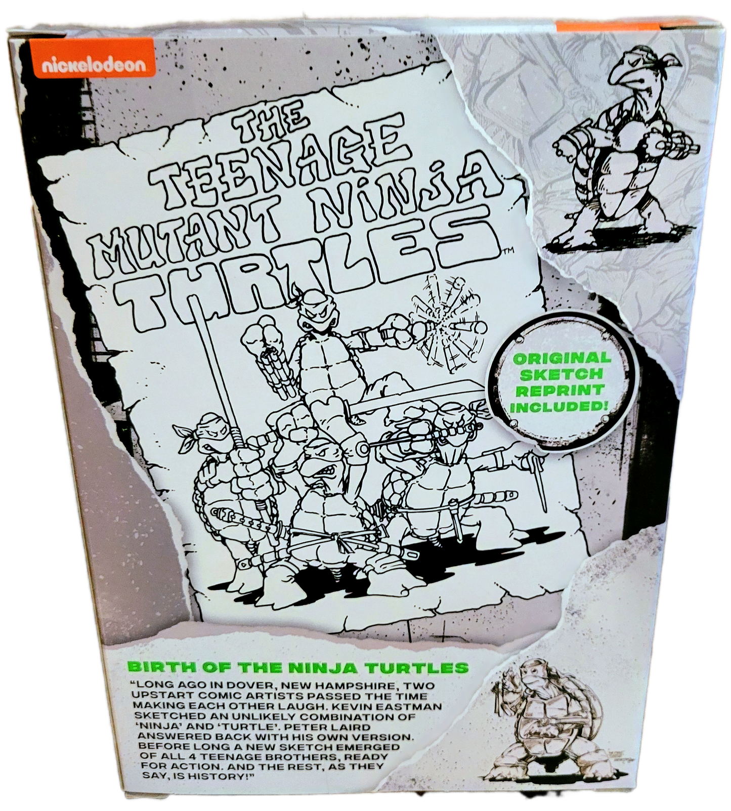 Playmates Nickelodeon Teenage Mutant Ninja Turtles 40th Anniversary Original Sketch Donatello Action Figure