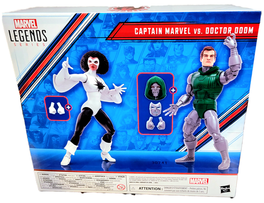 Hasbro Marvel Legends Avengers Beyond Earth's Mightiest Captain Marvel vs. Doctor Doom Action Figure 2-Pack
