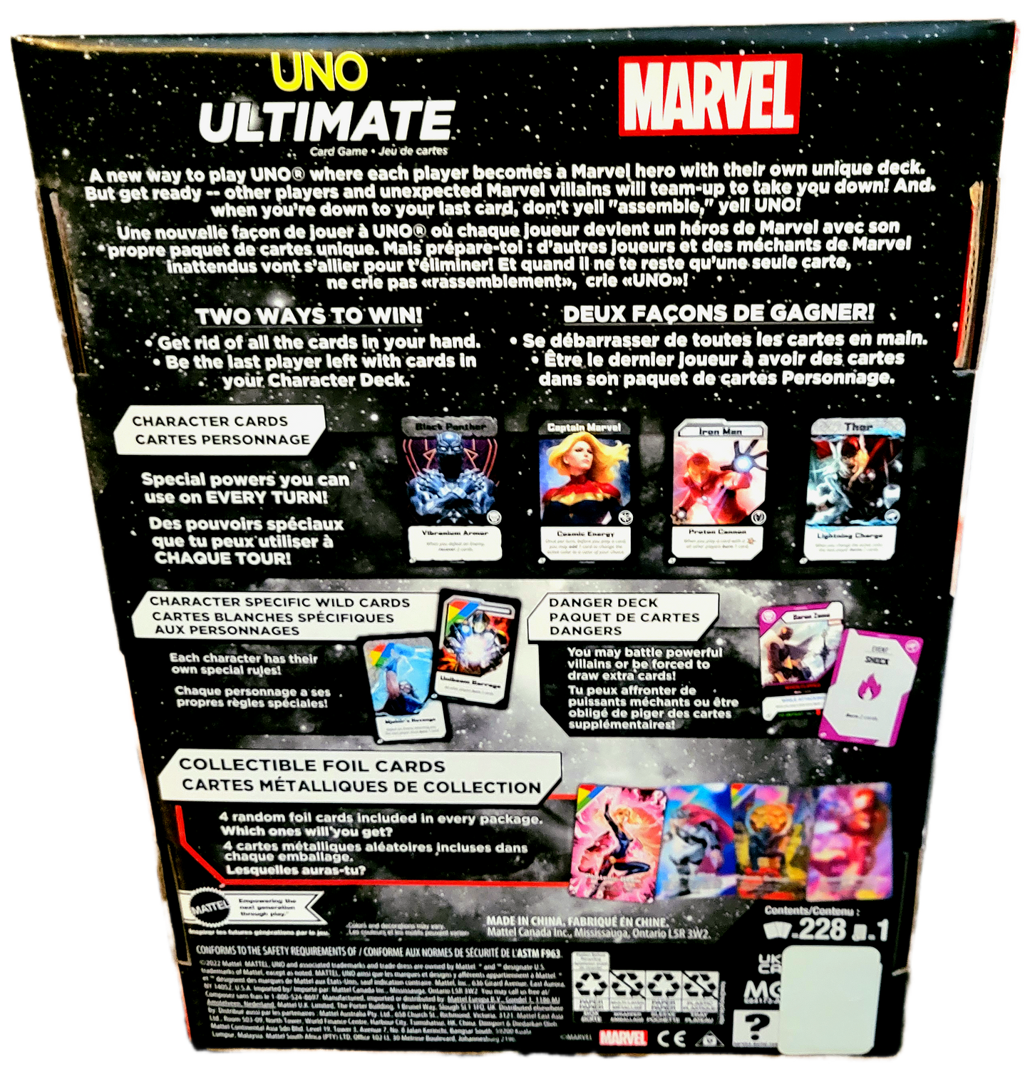Mattel Marvel Uno Ultimate Card Game