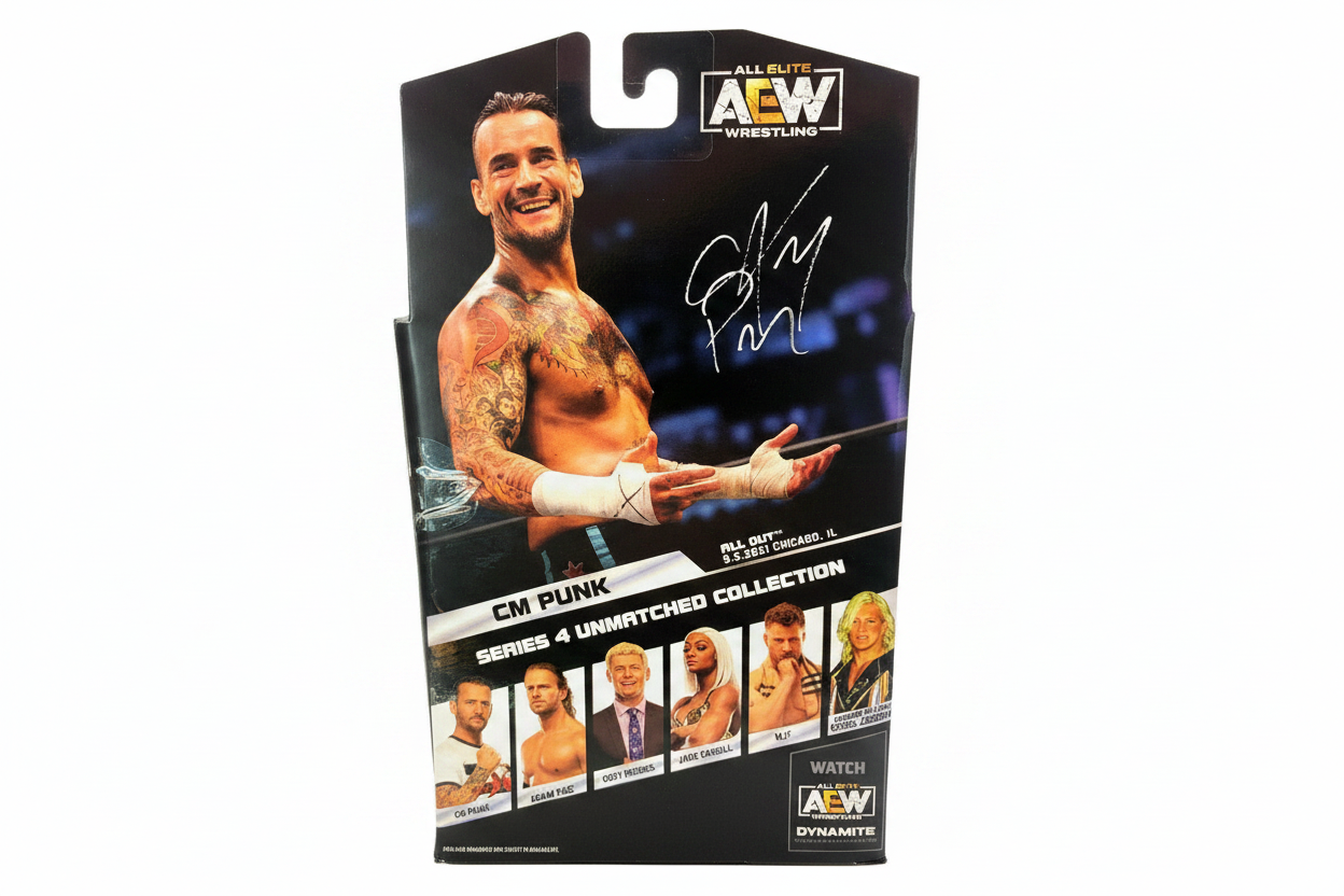 Jazwares All Elite Wrestling (AEW) Unmatched Series 4 CM Punk Action Figure