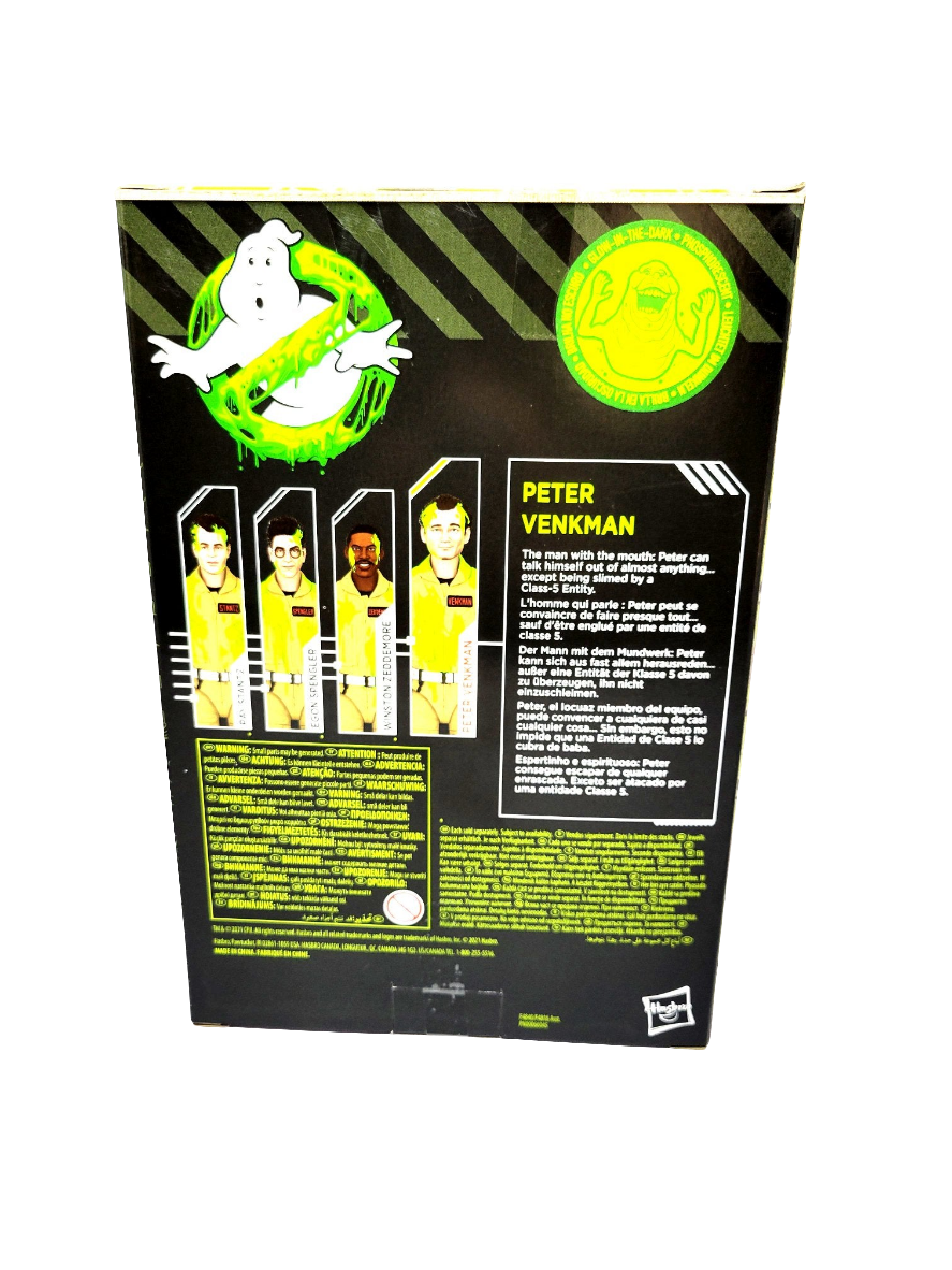 Hasbro Ghostbusters Plasma Series Glow In The Dark Peter Venkman Action Figure