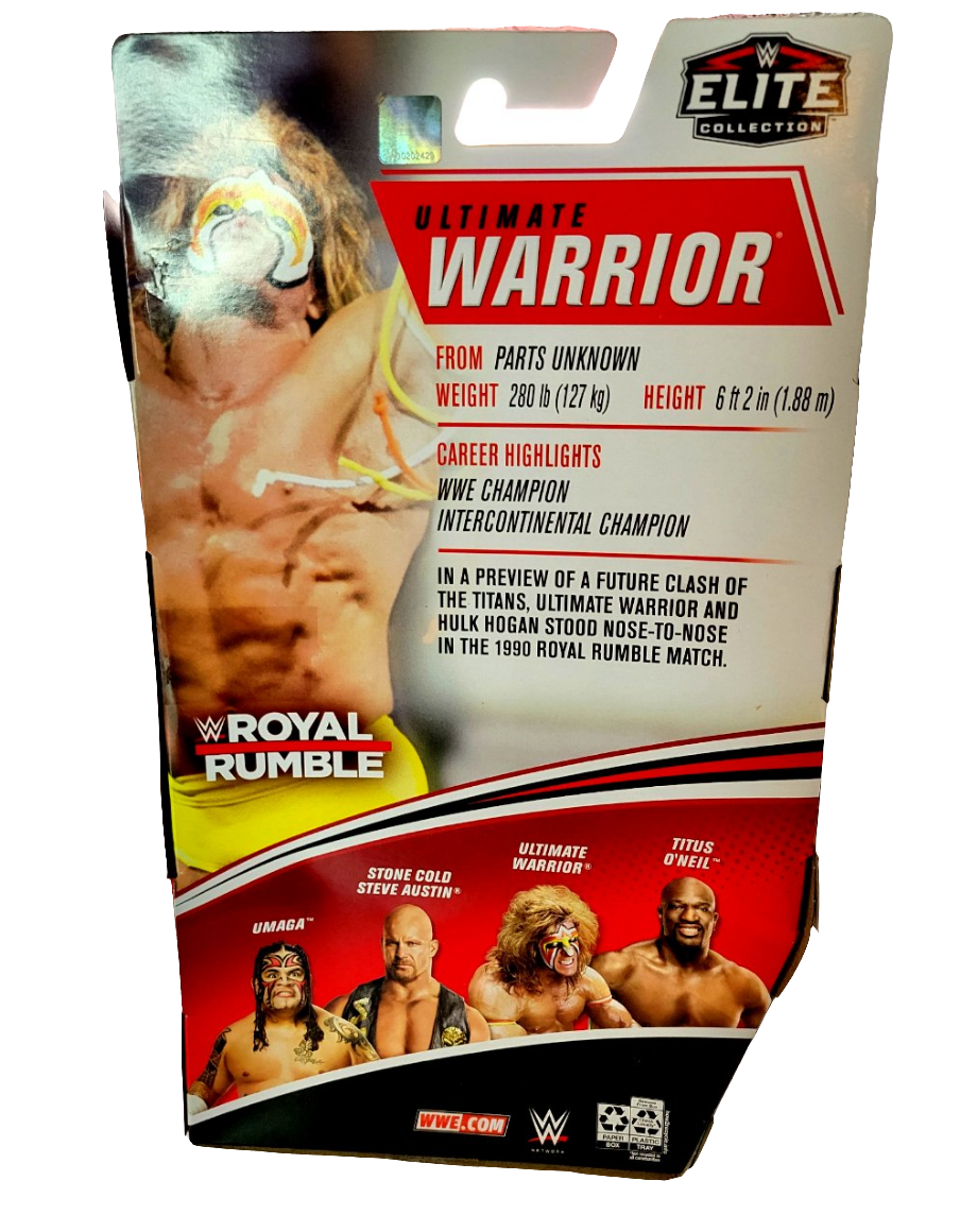 Mattel WWE Royal Rumble 2021 Elite Ultimate Warrior Action Figure
