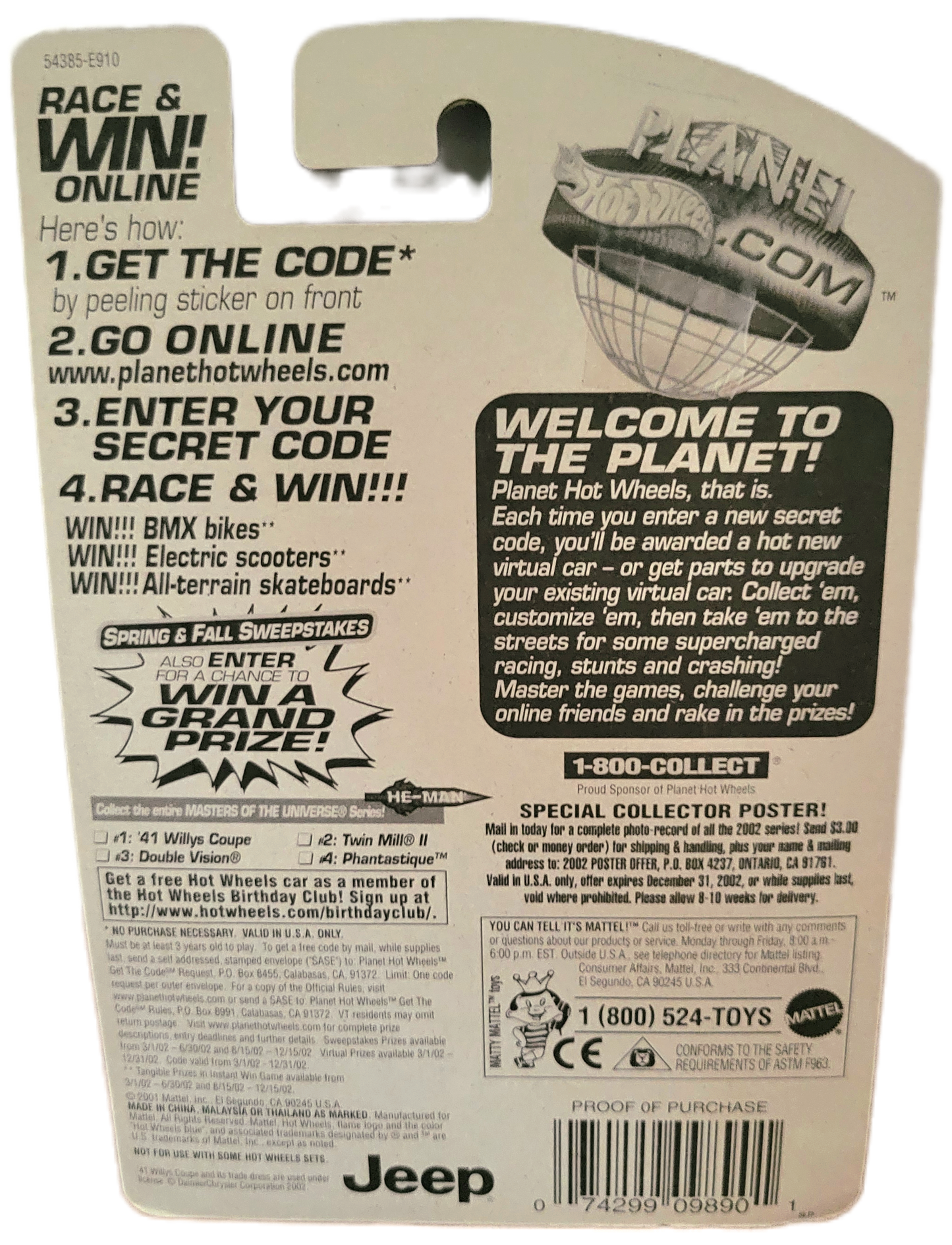 Mattel Hot Wheels Masters of the Universe Twin Mill II Ram Man 1 of 4 #91 Diecast Car