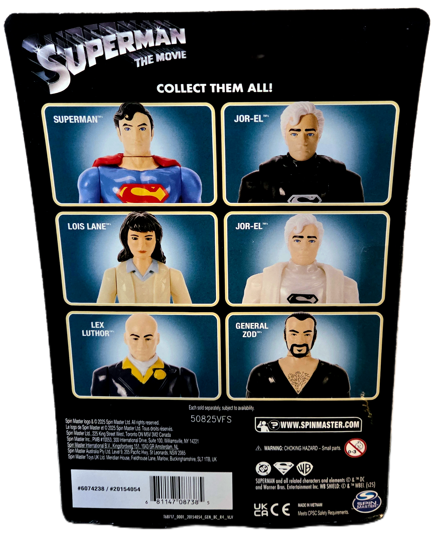 Spinmaster Toys DC Superman The Movie Jor-El Retro Style Action Figure