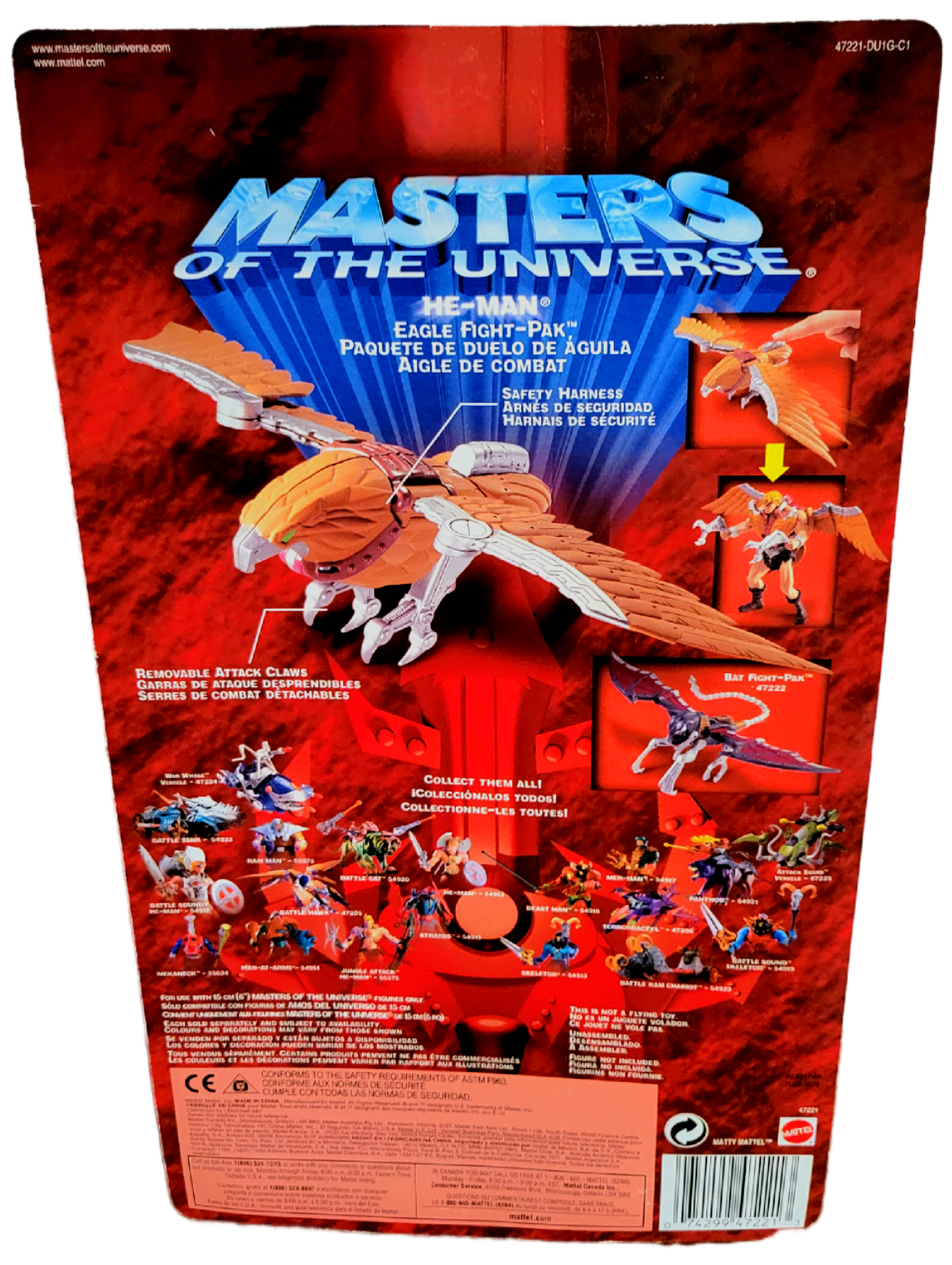 Mattel Masters of the Universe 200x He-Man Eagle Flight Pak