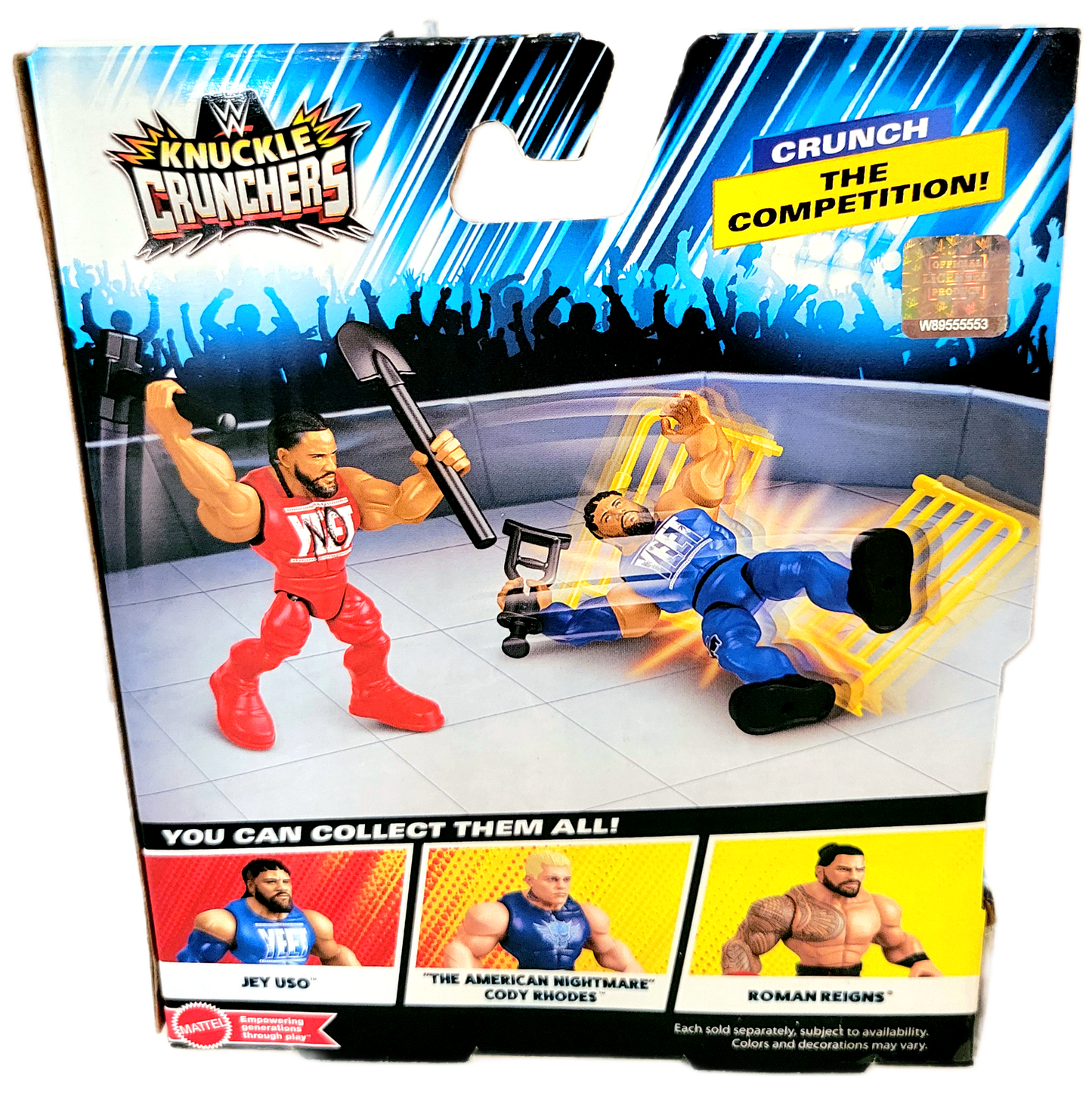 Mattel WWE Knuckle Crunchers Series 5 Jimmy Uso Action Figure (Damaged Packaging)