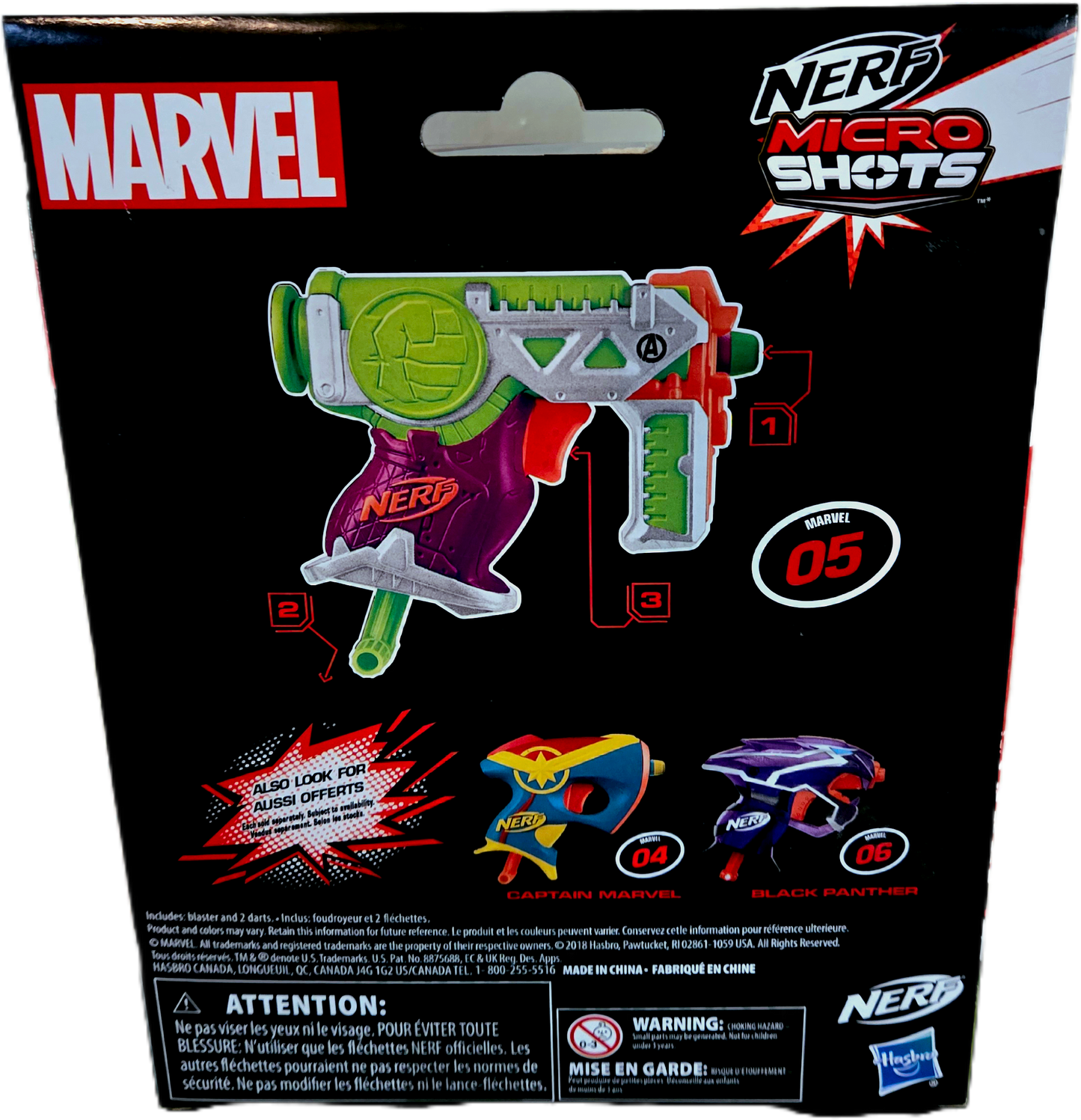 Nerf Marvel Hulk Micro Shots Blaster