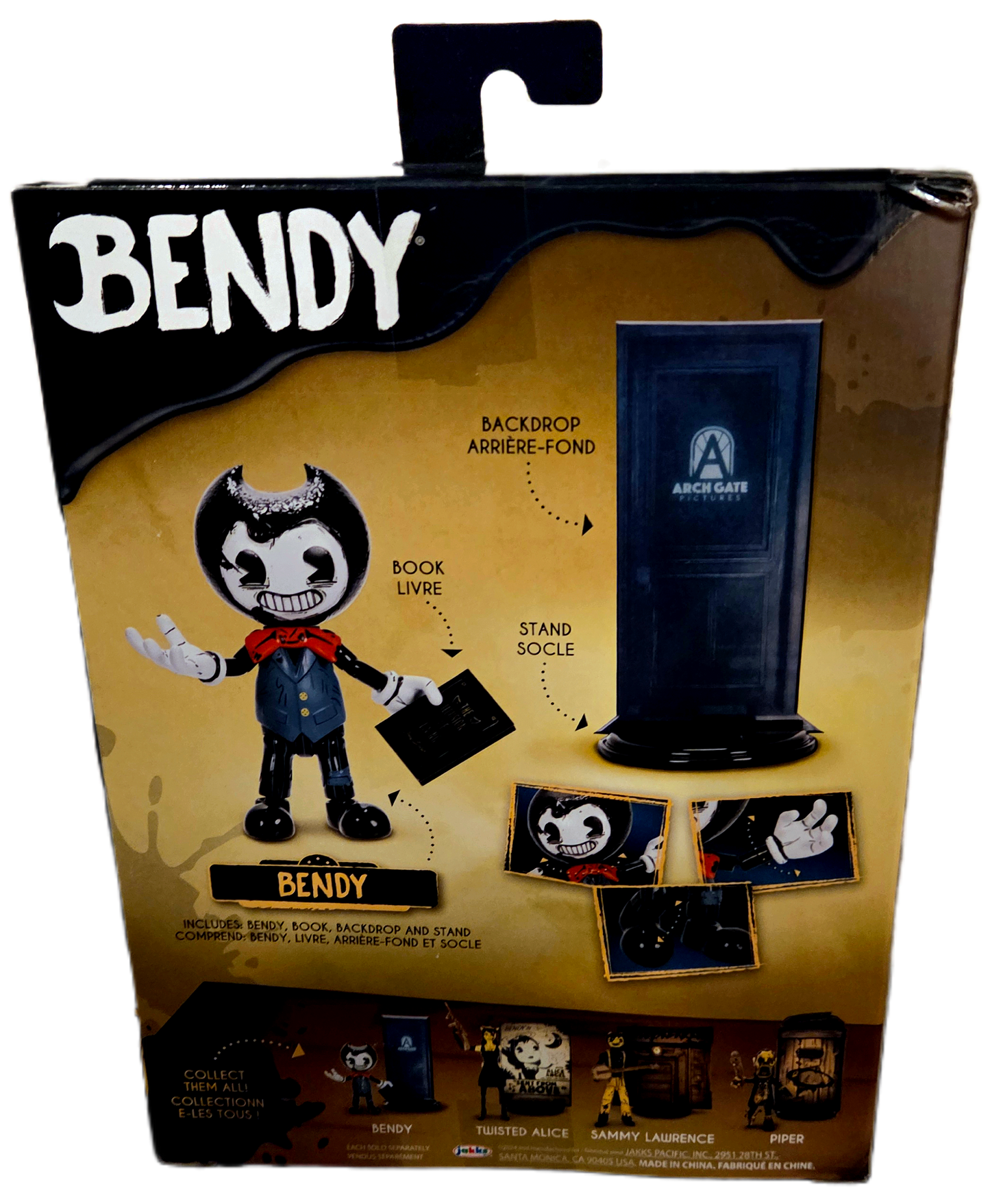 Jakks Pacific Bendy and the Ink Machine Bendy With Book Wave 2 Action Figure
