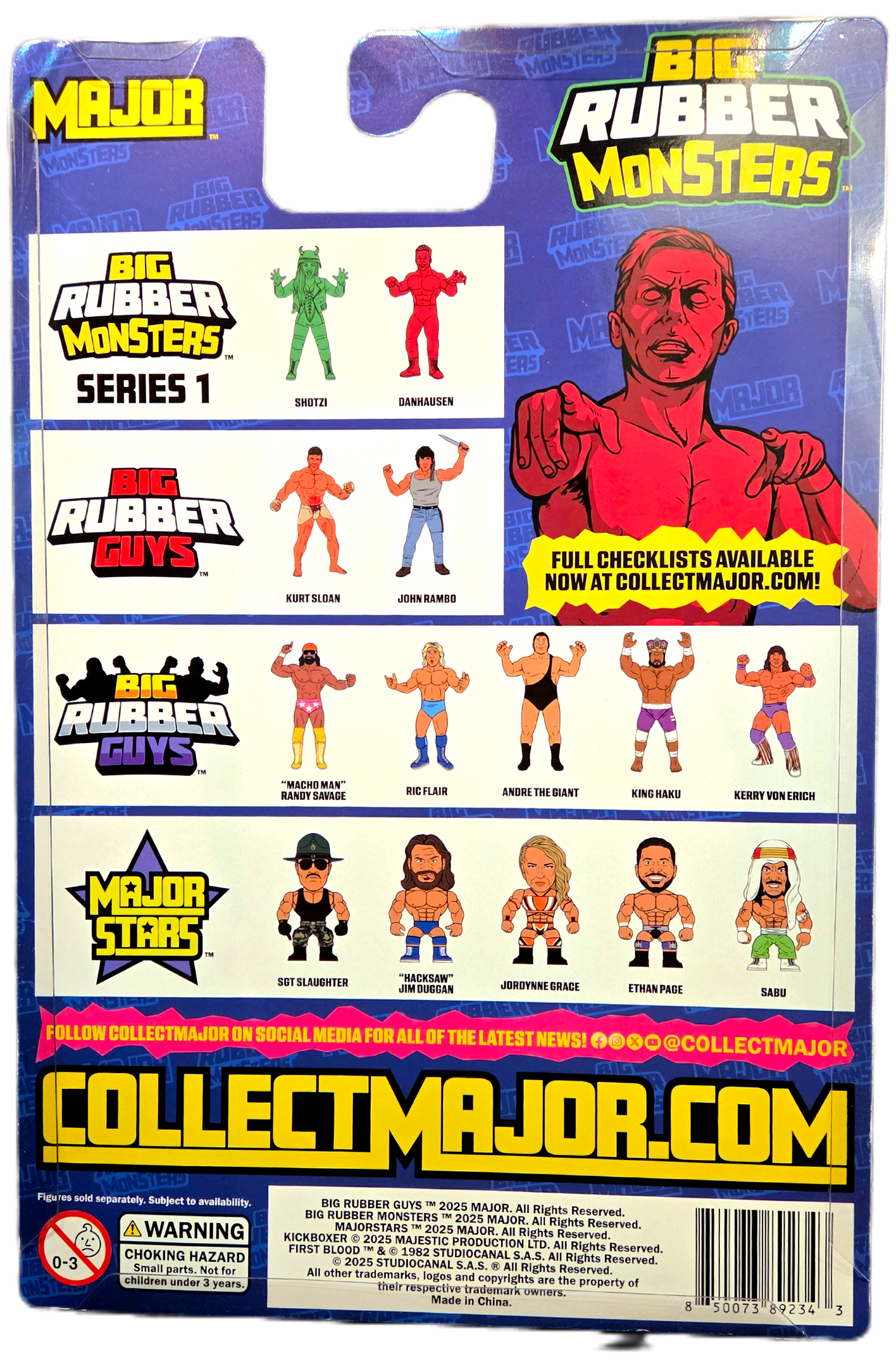 Major Big Rubber Monsters Series 1 Danhausen 1 of 300 Action Figure