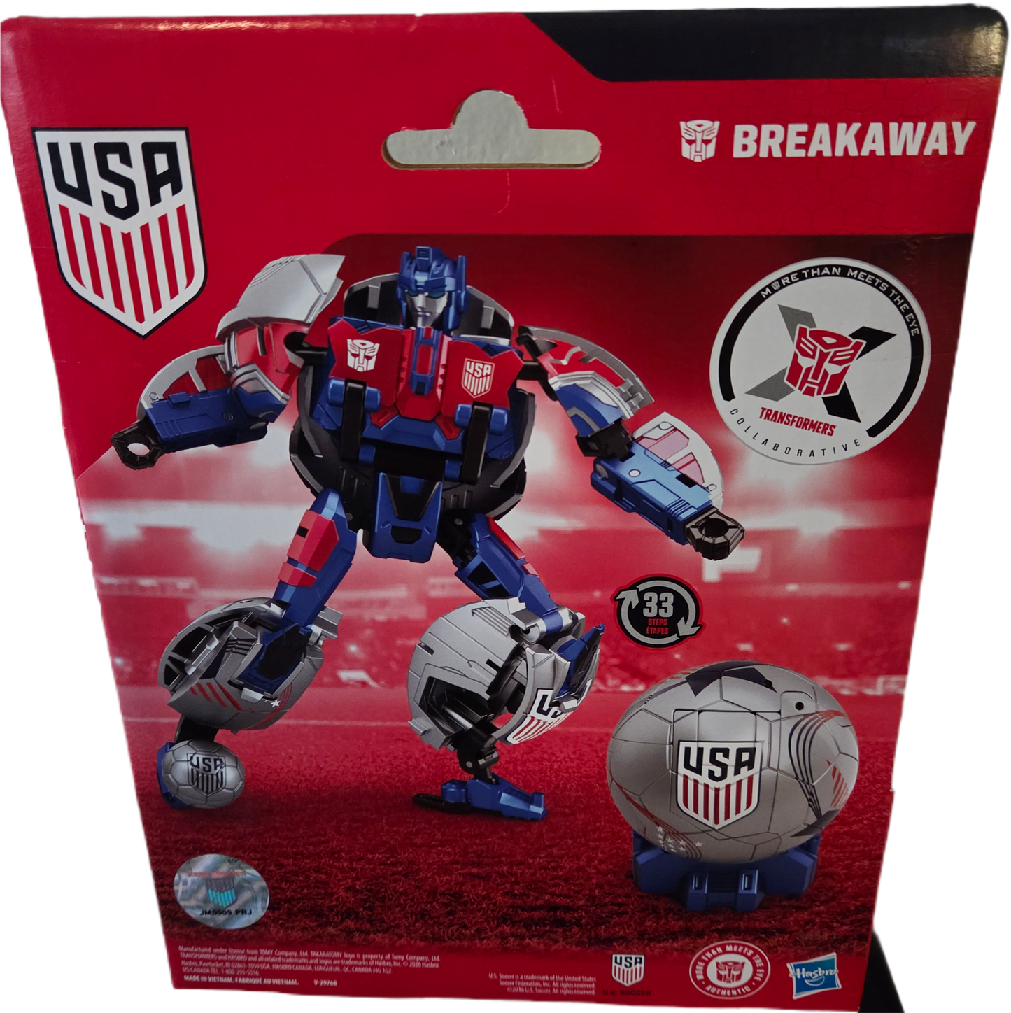 Hasbro Transformers x US Soccer Breakaway 2 in 1 Action Figure