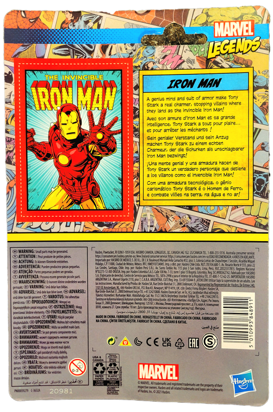 Hasbro Marvel Legends The Invincible Iron Man Retro Action Figure