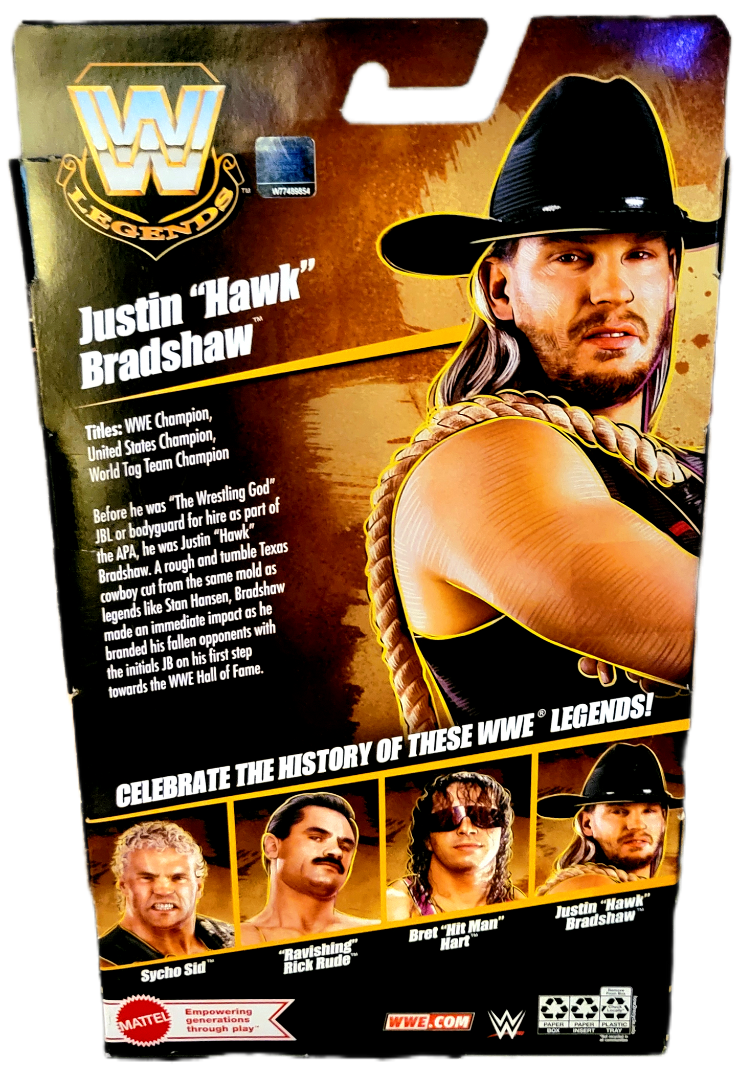 Mattel WWE Elite Legends Series 25 Justin "Hawk" Bradshaw Action Figure