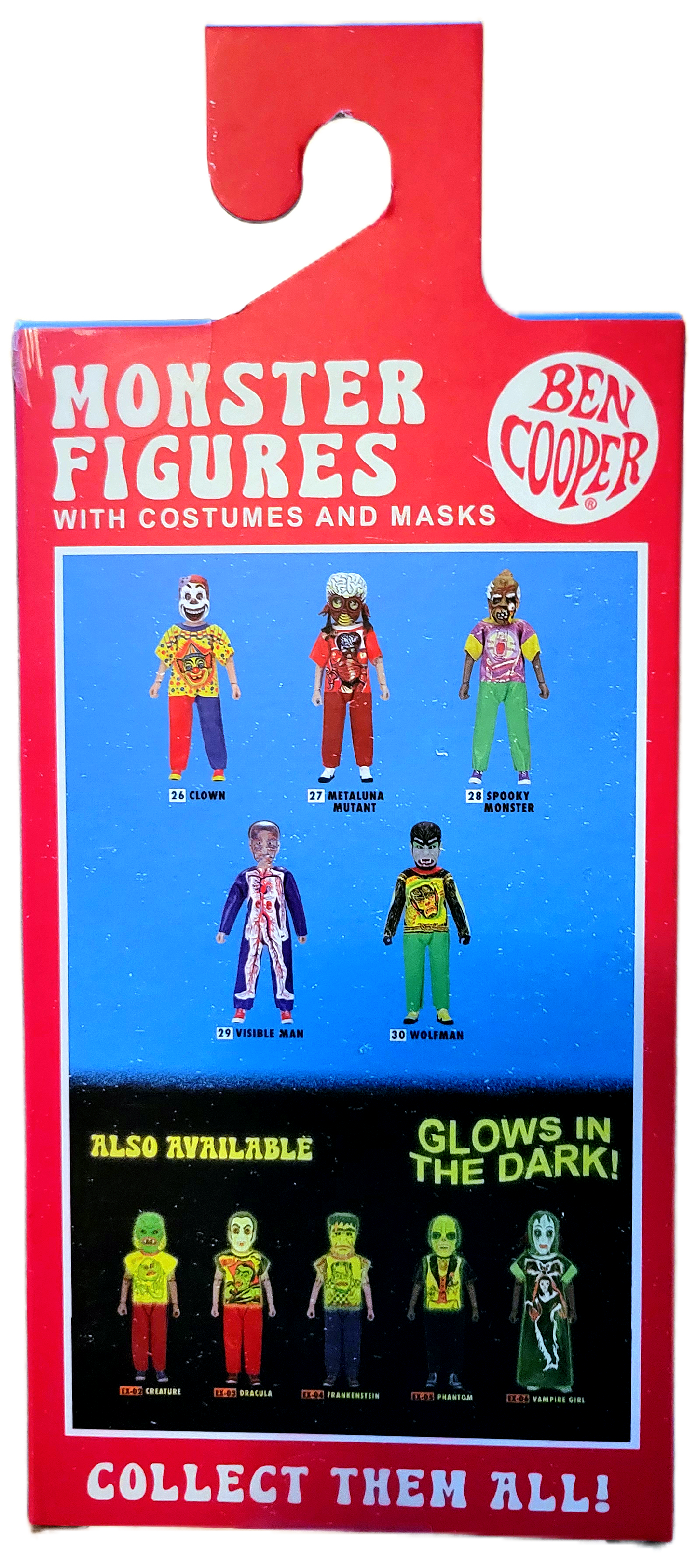 Neca Ben Cooper Monster Figures with Costumes and Masks Visible Man (29) Action Figure