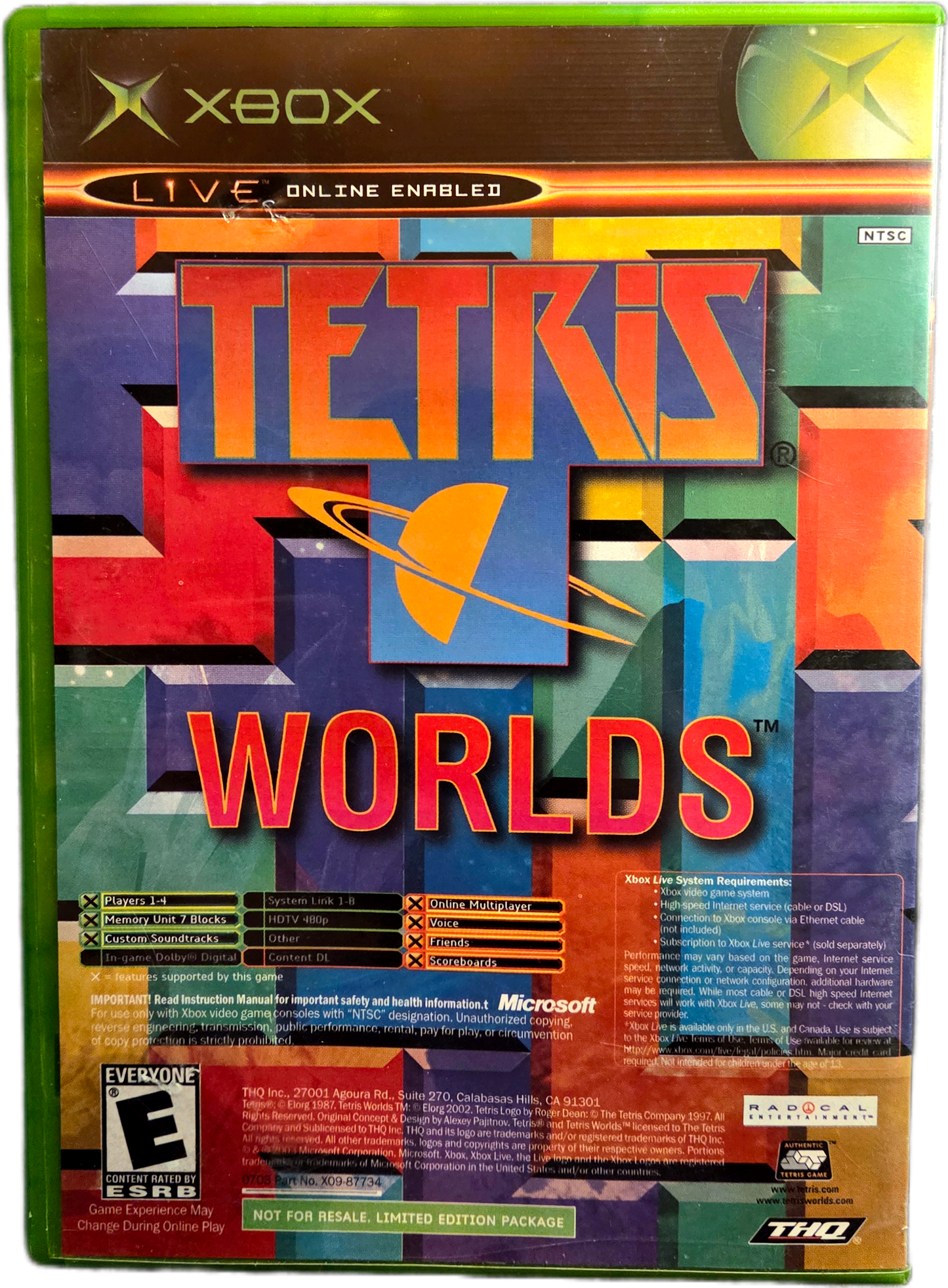 XBOX Star Wars The Clone Wars/Tetris Worlds Used Video Game
