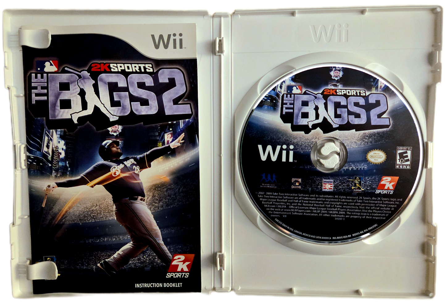 Nintendo Wii 2K Sports Major League Baseball The Bigs 2 Used Video Game