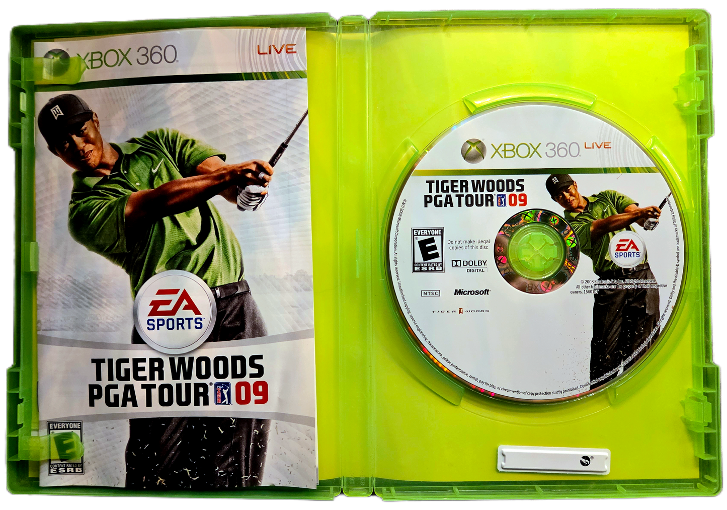 XBOX 360 EA Sports Tiger Woods PGA Tour 2009 Used Video Game