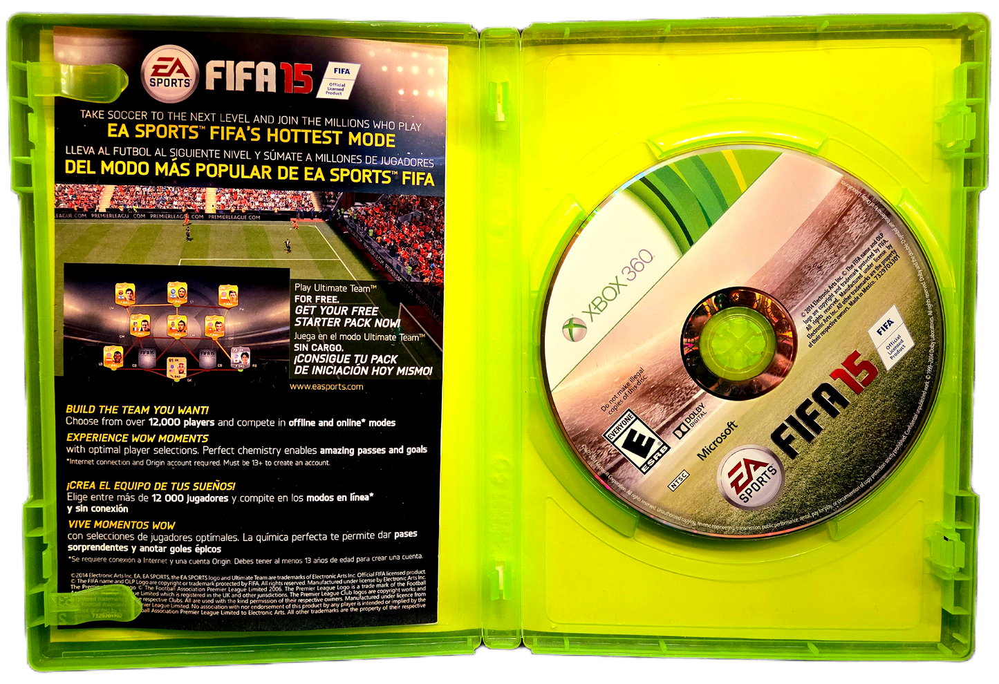 Xbox360 EA Sports FIFA 15 Used Video Game