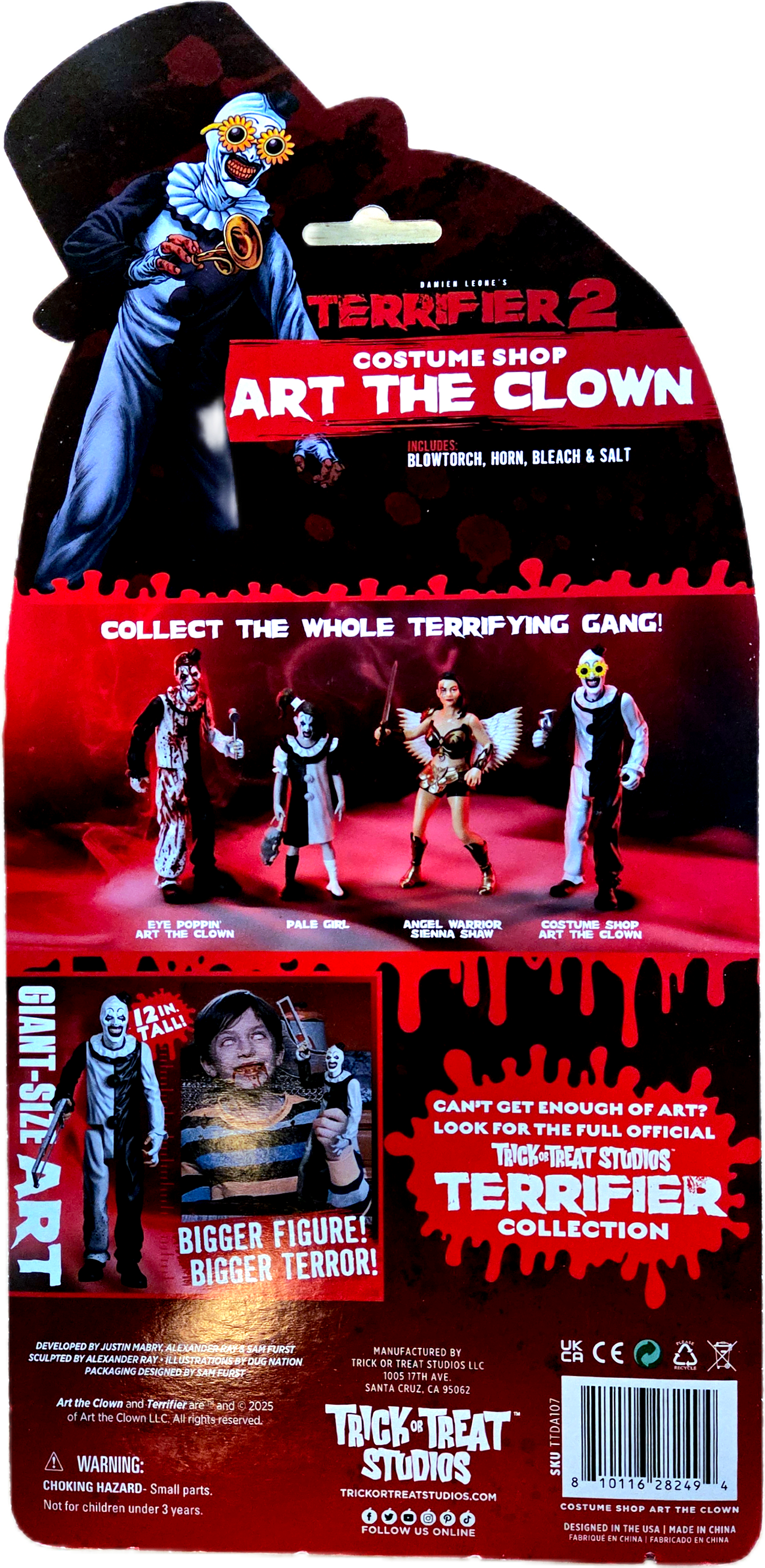 Trick or Treat Studios Terrifier 2 Costume Shop Art The Clown Action Figure
