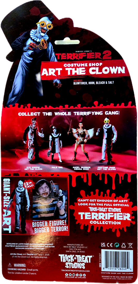 Trick or Treat Studios Terrifier 2 Costume Shop Art The Clown Action Figure