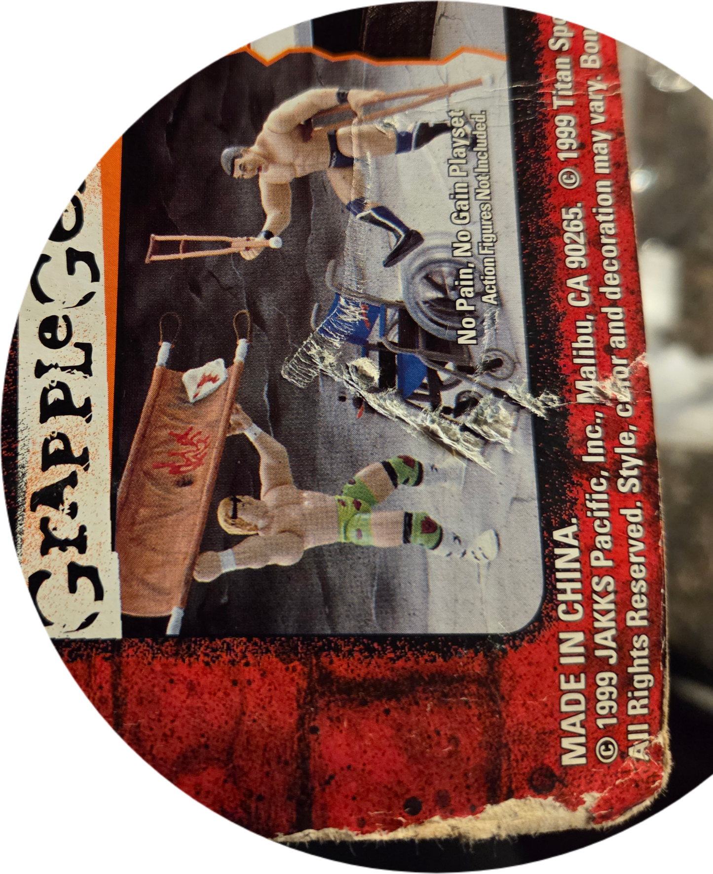 Jakks Pacific WWF Bone Crunching Action 2 Tuff Series 5 Debra McMichael and Double J Jeff Jarrett 2-Pack (Damaged Packaging)