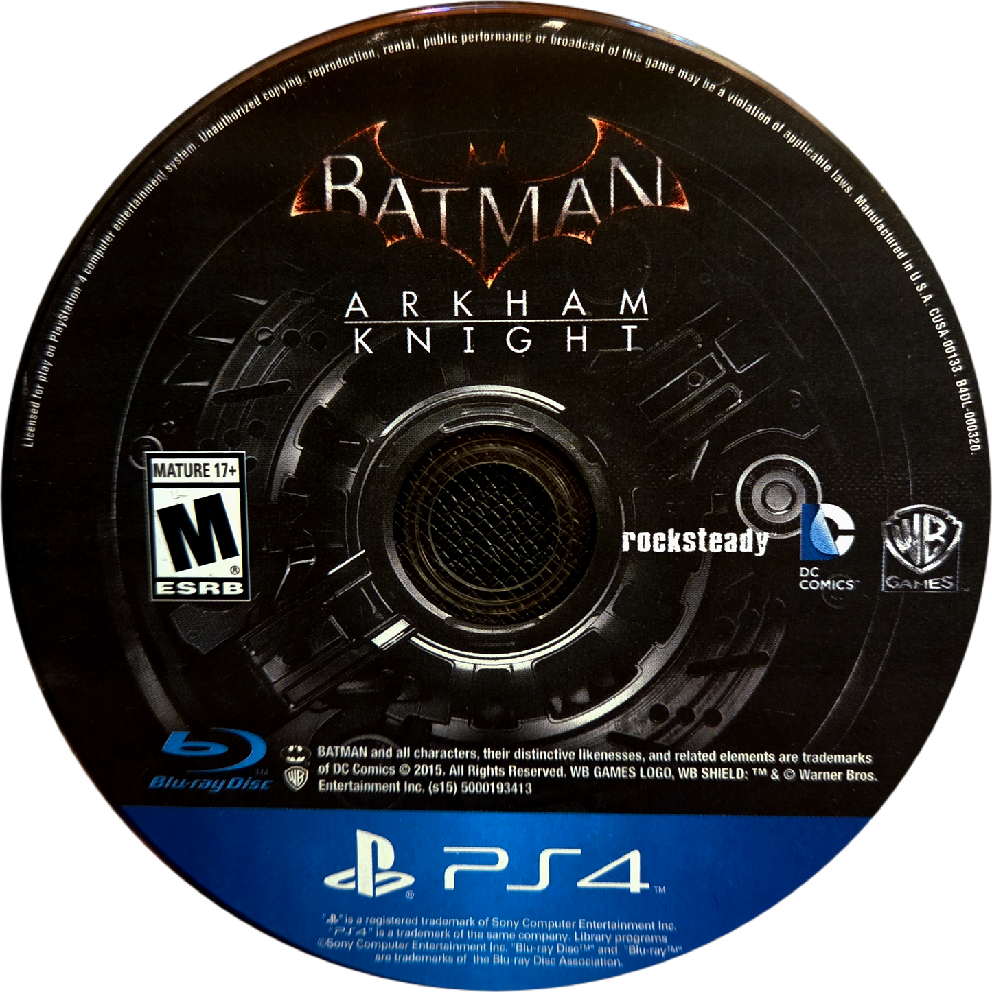 Playstation 4 DC Batman Arkham Knight Used Video Game (Disc Only)