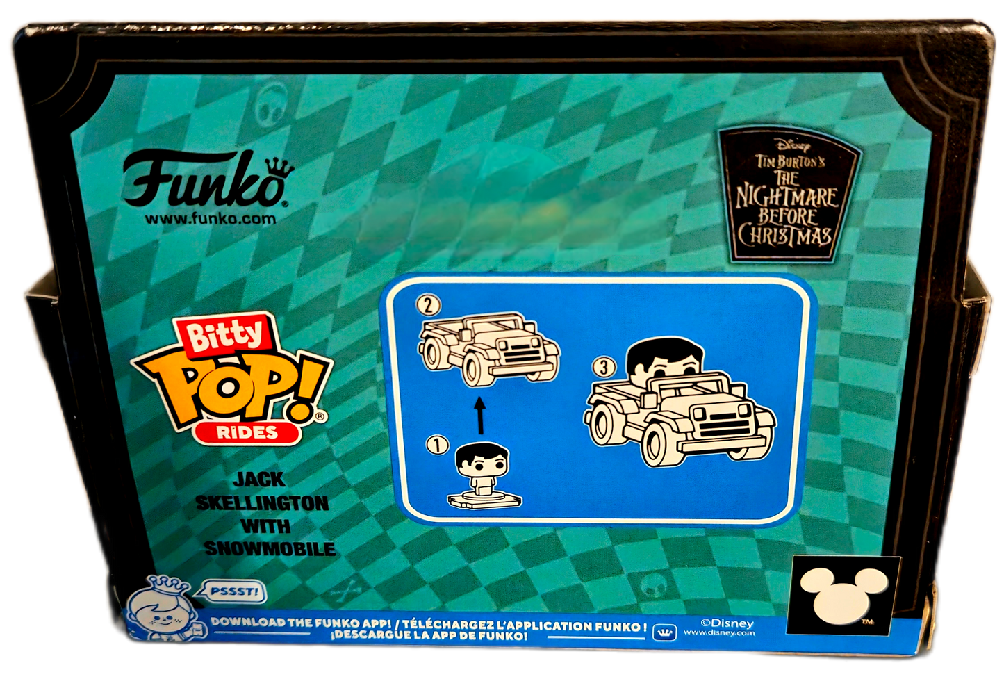 Funko The Nightmare Before Christmas Jack Skellington with Snowmobile Bitty POP Rides