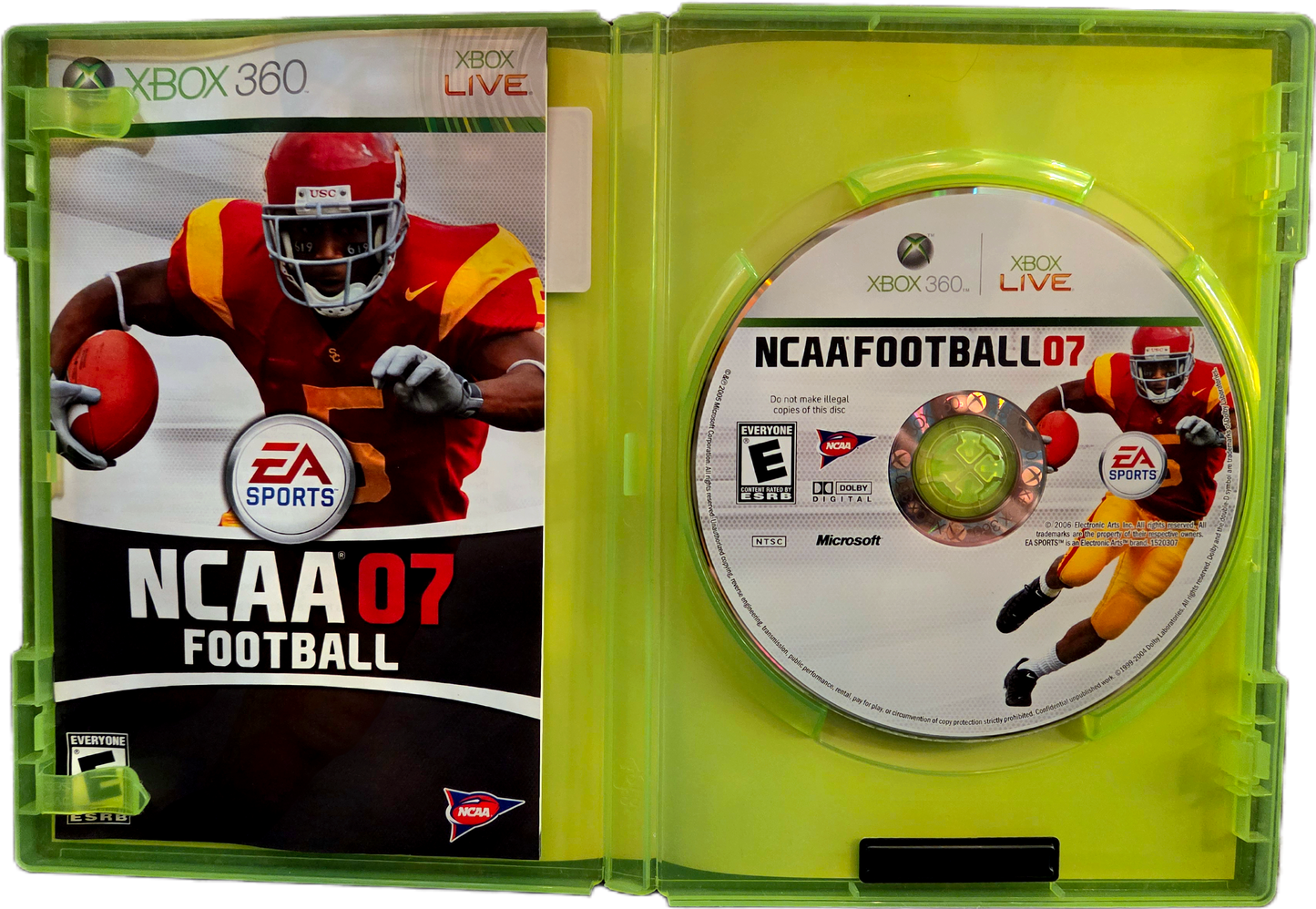 XBOX360 EA Sports NCAA Football 07 Used Video Game