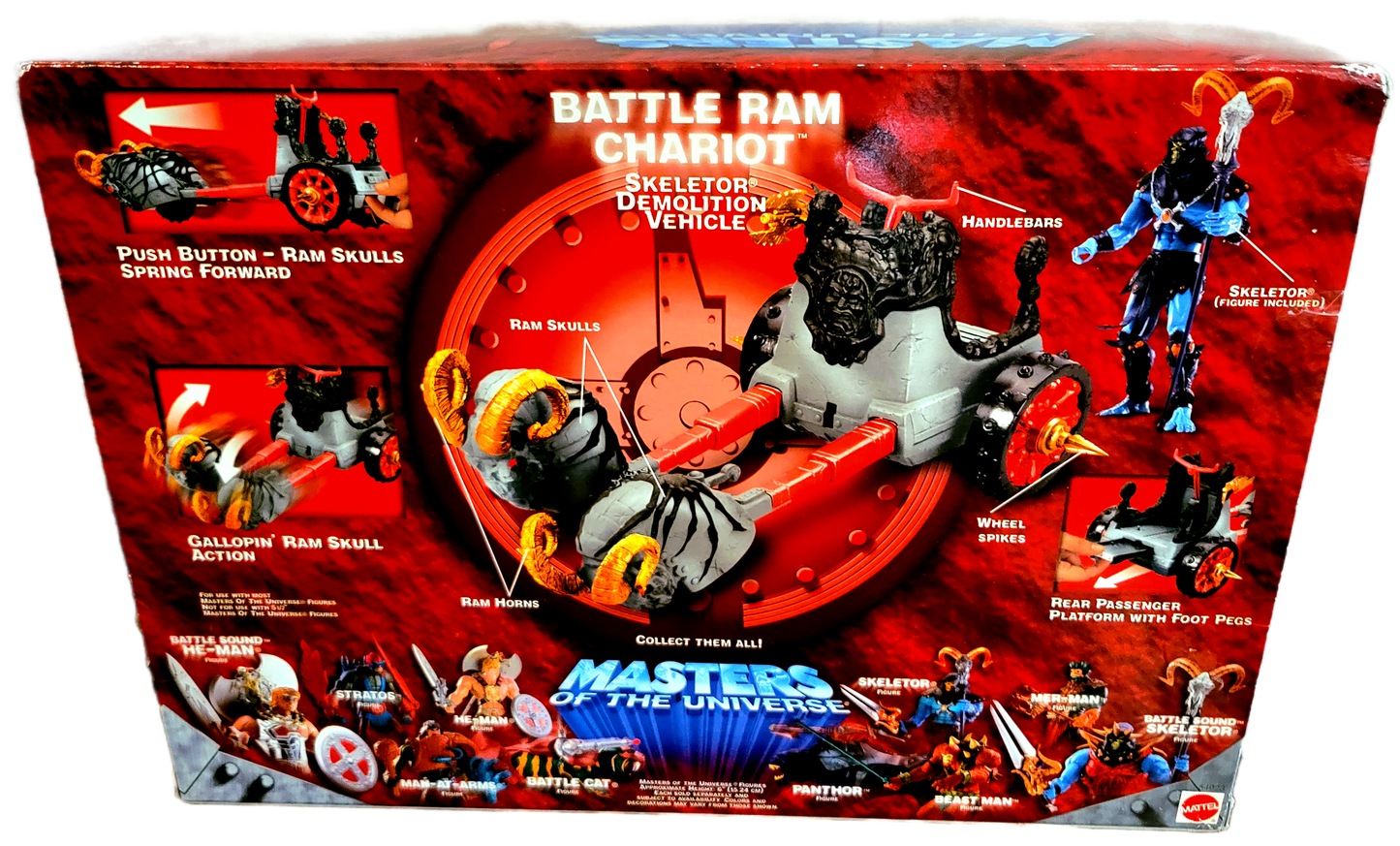 Mattel Masters of the Universe 200x Battle Ram Chariot Skeletor Demolition Vehicle with Skeletor Figure
