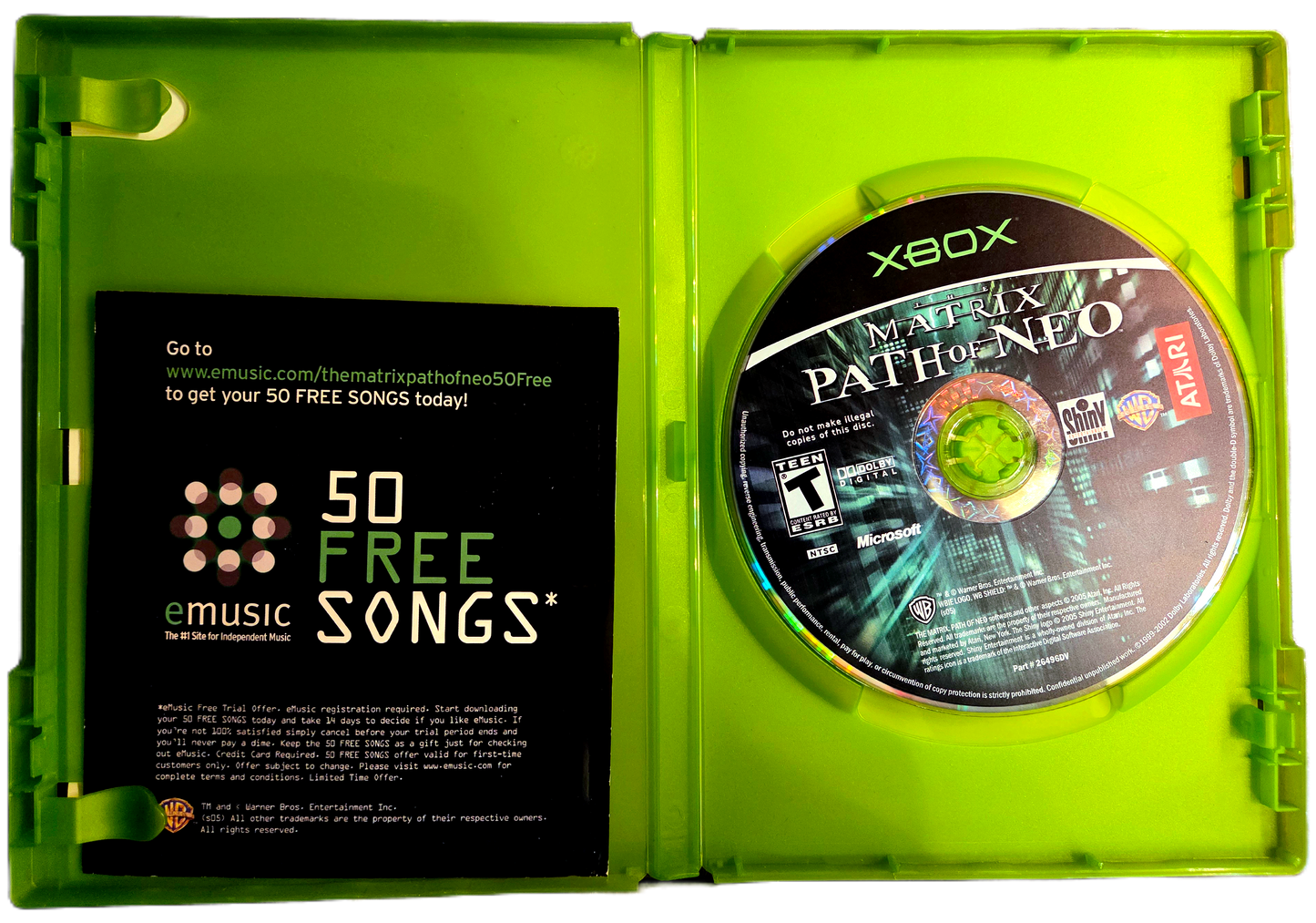 XBOX The Matrix Path of Neo Used Video Game