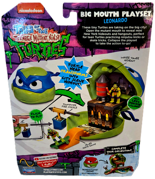 Playmates Tales of the Teenage Mutant Ninja Turtles Leonardo Big Mouth Playset