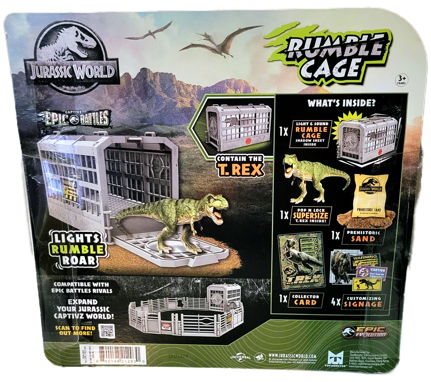 ToyMonster Jurassic World Epic Battles Rumble Cage Playset