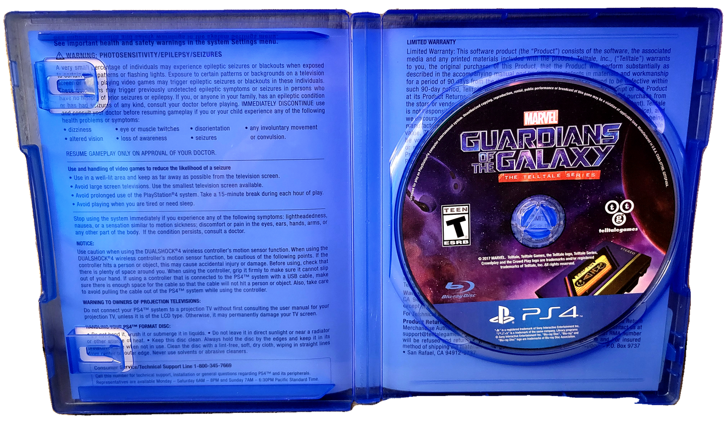 Marvel Guardians of the Galaxy The Telltale Series Playstation 4 Used Video Game