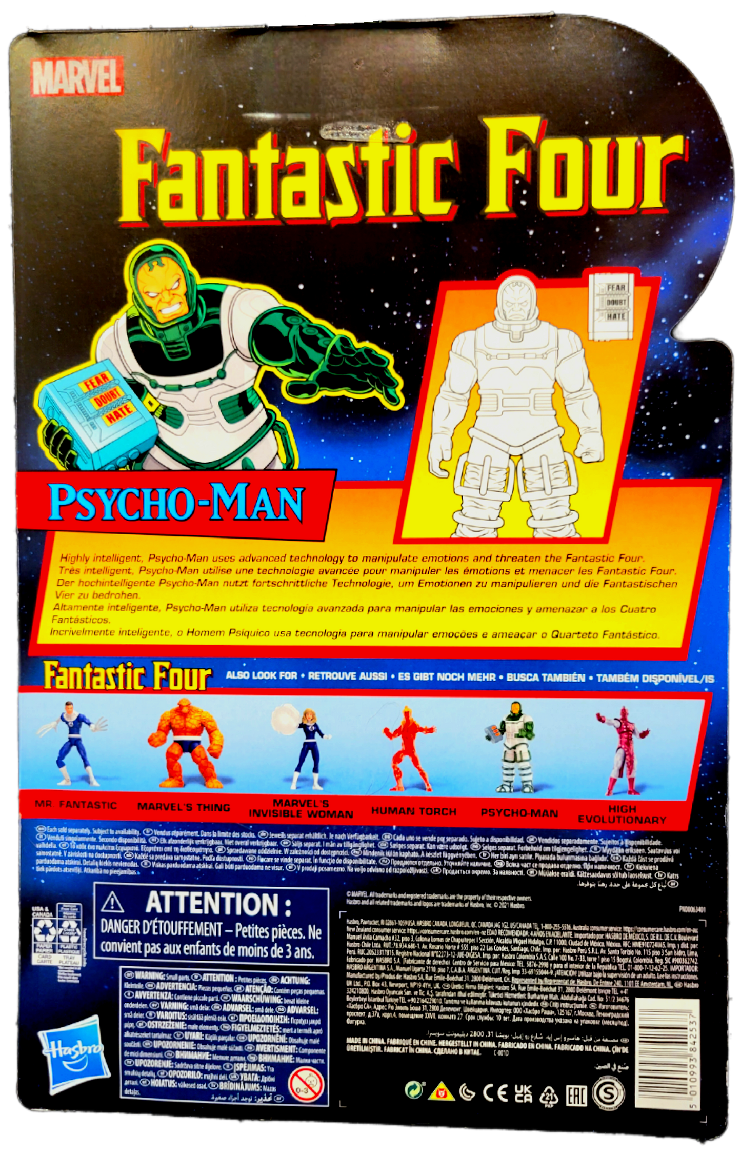 Hasbro Marvel Legends Retro Fantastic Four Psycho-Man Action Figure