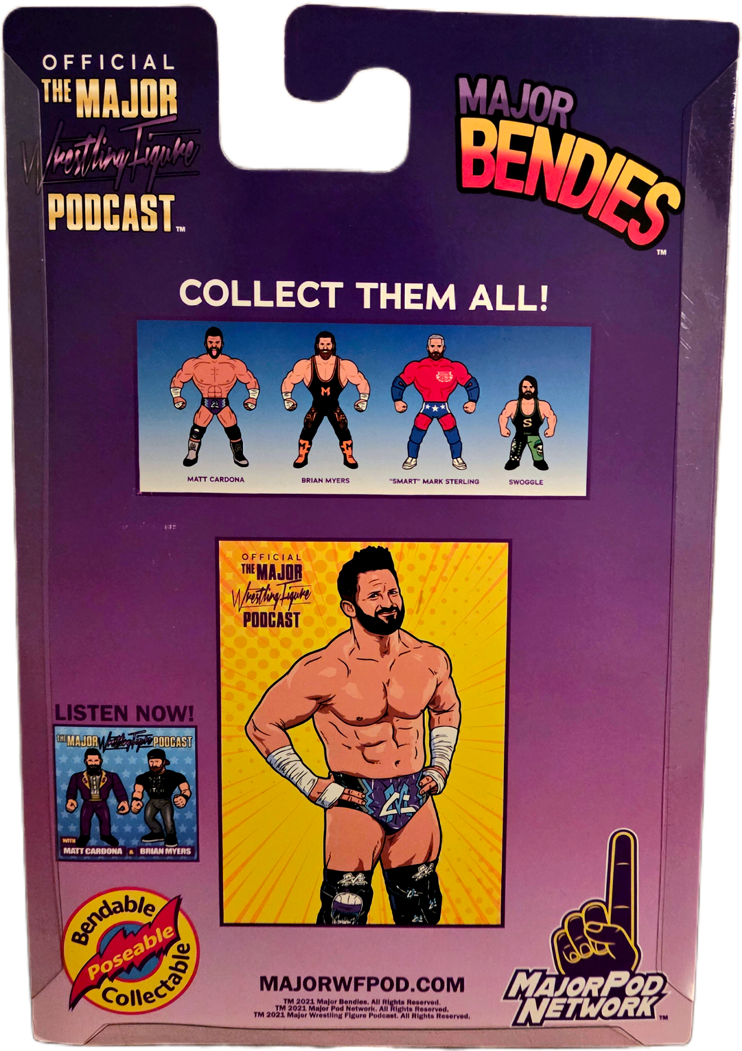 Major Bendies Series 1 Matt Cardona Action Figure