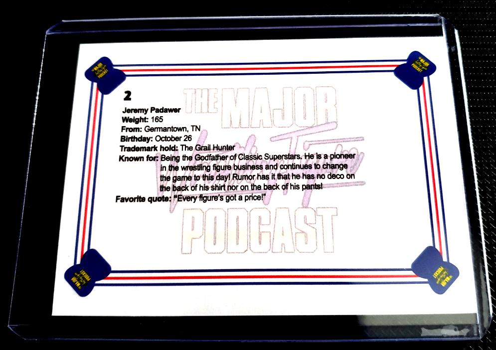 Major Wrestling Figure Podcast Series 2 #2 Jeremy Padawer Trading Card