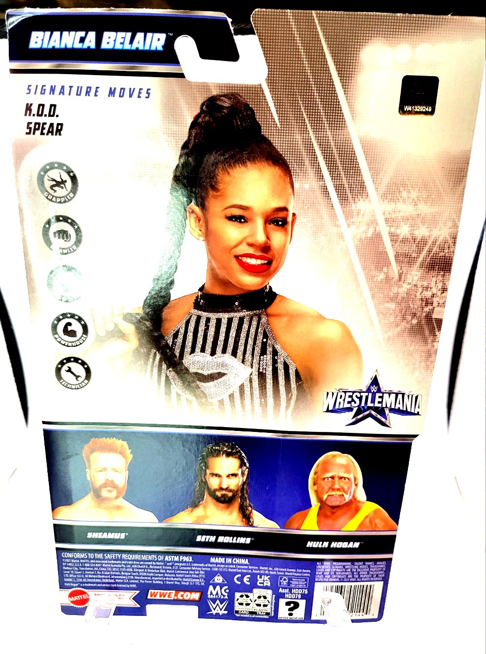 Mattel WWE Wrestlemania 38 Series Bianca Belair Action Figure (Damaged Packaging)