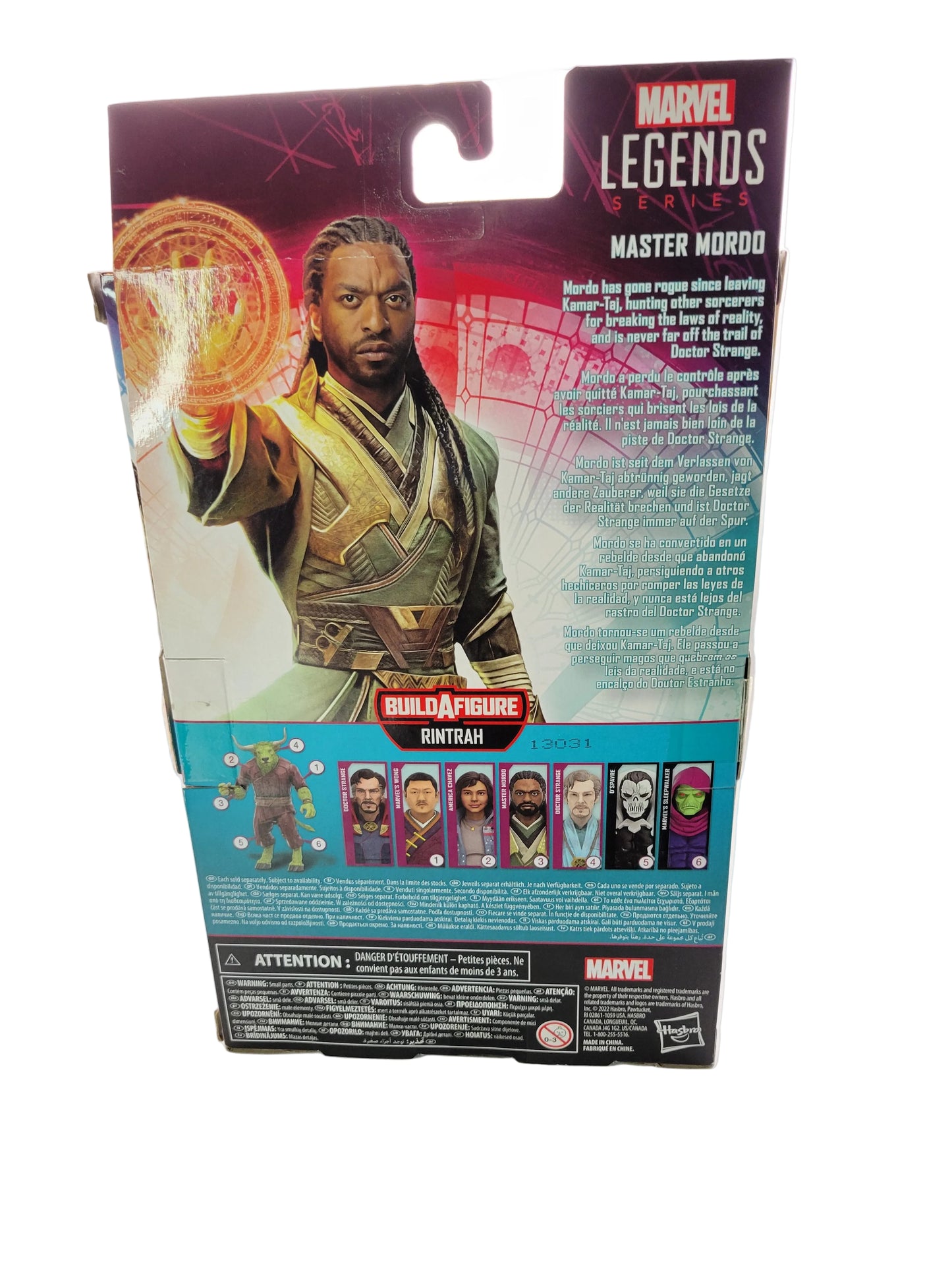 Hasbro Marvel Legends Doctor Strange And The Multiverse Of Madness Master Mordo Action Figure (Rintrah Wave)