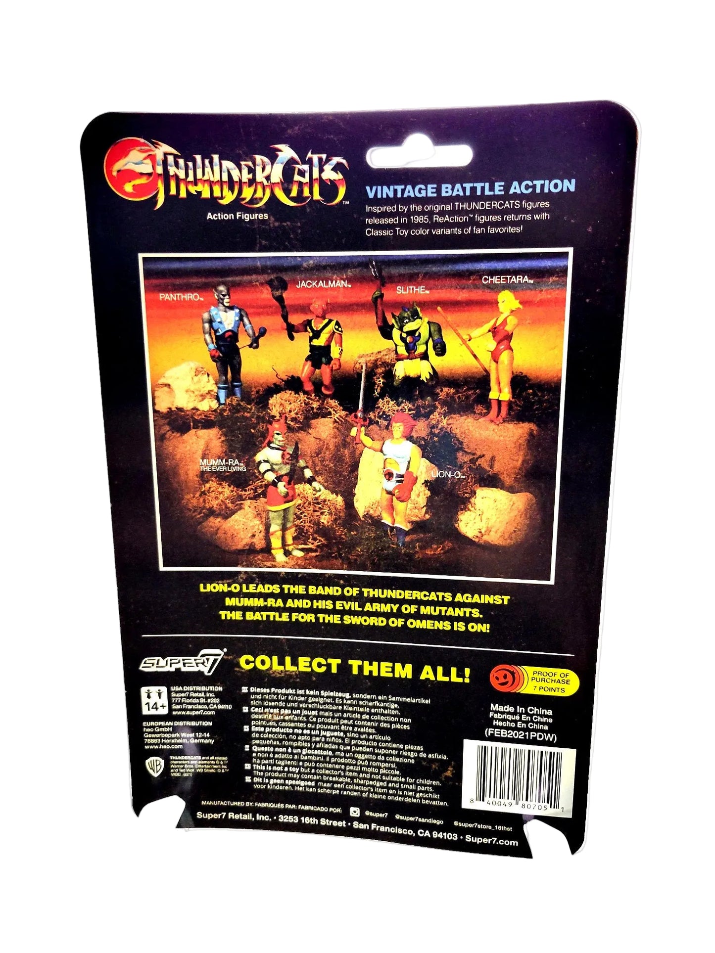 Super 7 ThunderCats Cheetara ReAction Action Figure