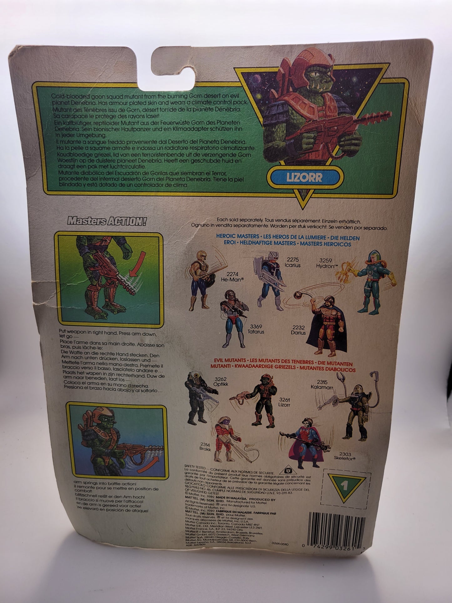 Mattel 1989 New Adventures of He-Man Masters of the Universe Lizorr Action Figure