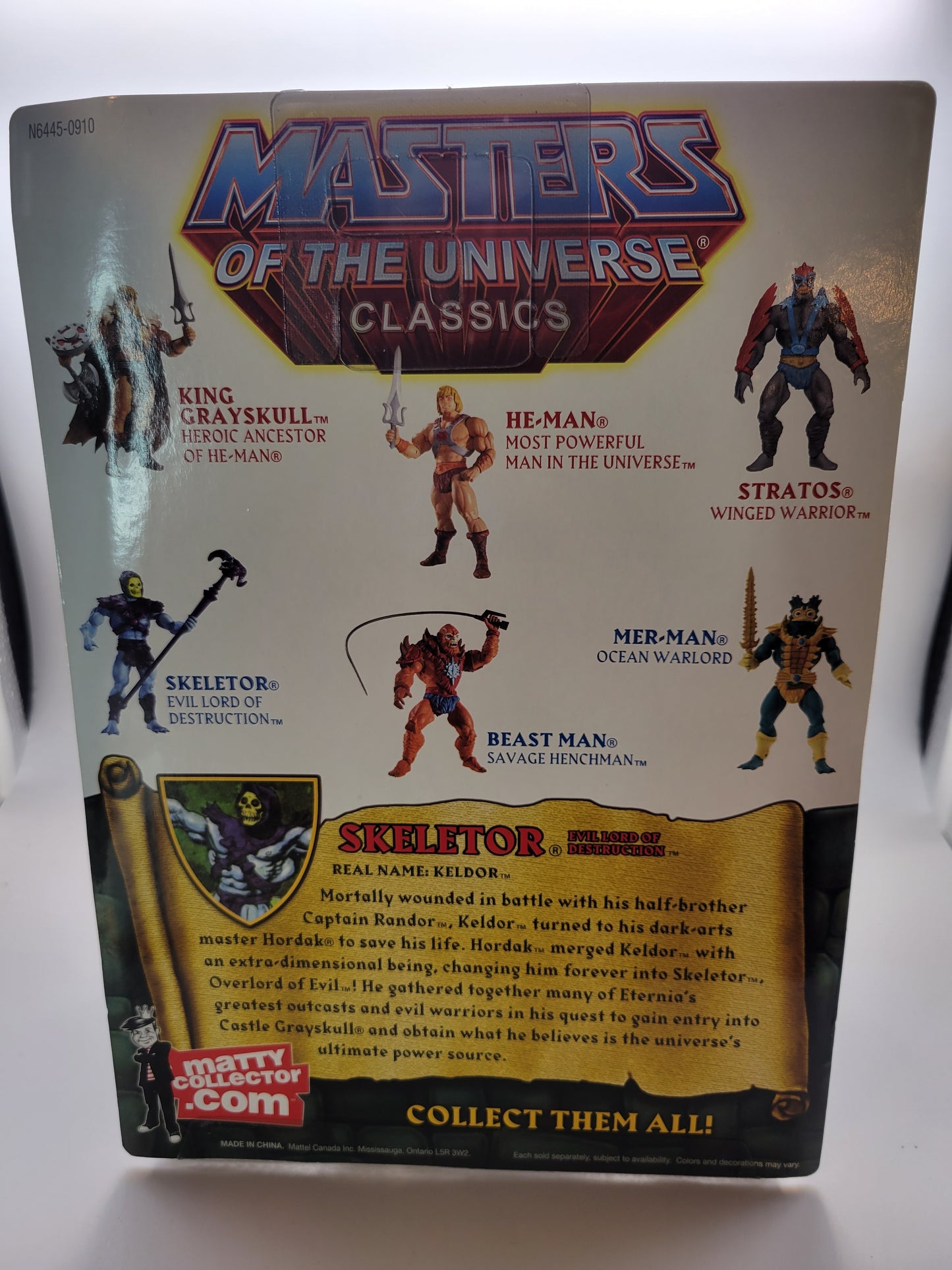 Mattel 2008 Matty Collector Masters of the Universe Classics Skeletor Action Figure