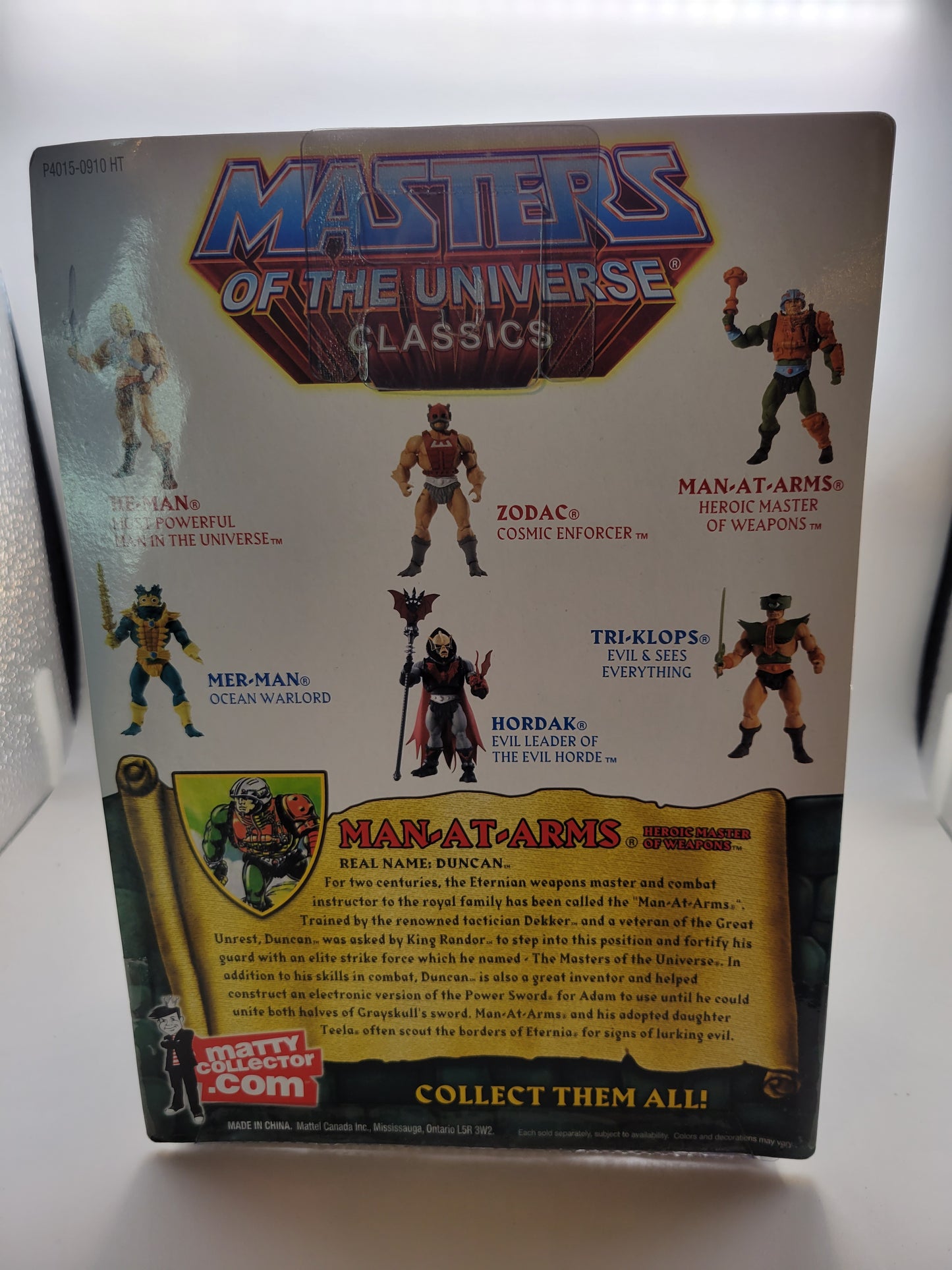 Mattel 2008 Matty Collector Masters of the Universe Classics Man-At-Arms Action Figure