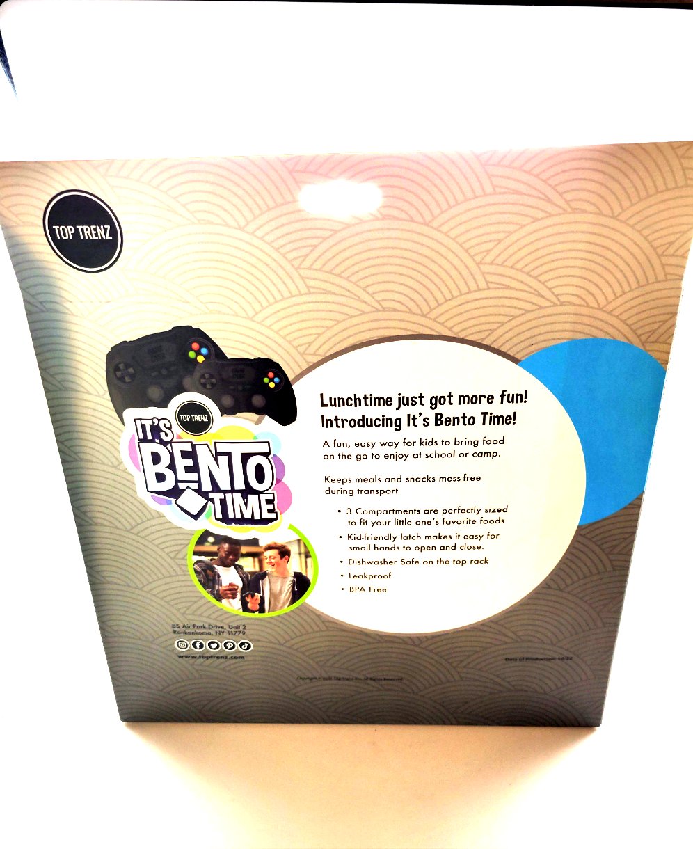 Top Trenz Its Bento Time Video Game Controller Bento Style Lunch Box