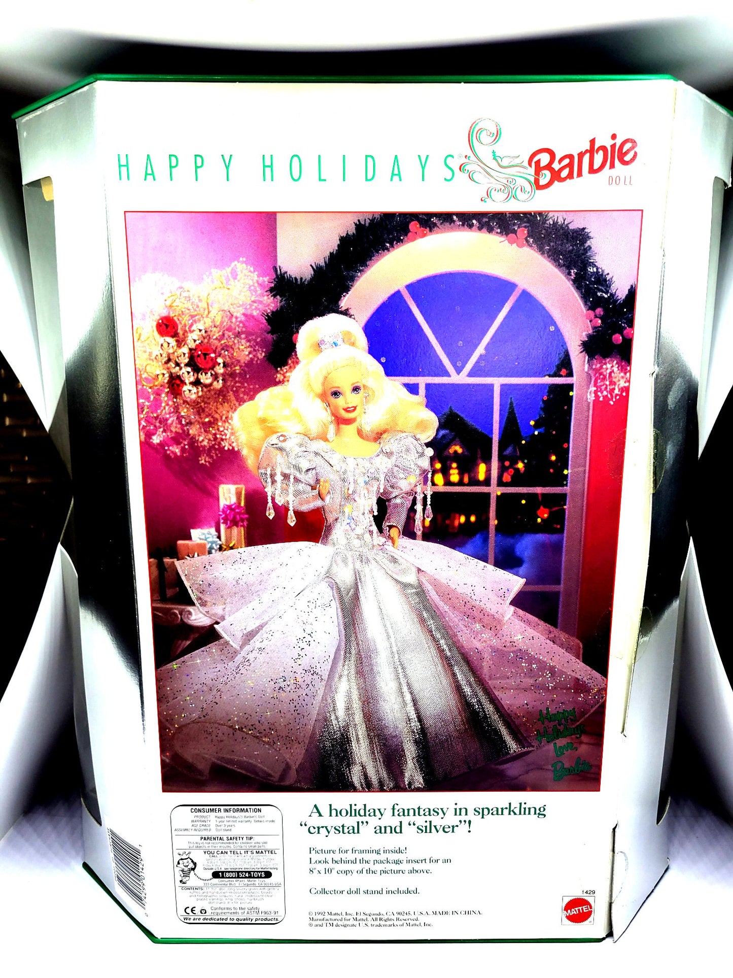 Mattel 1992 Holiday Barbie Doll