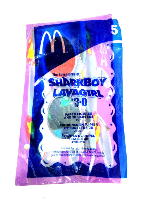McDonald's (2005) The Adventures of Sharkboy and Lavagirl 3D Paper Figures and 3D Glasses