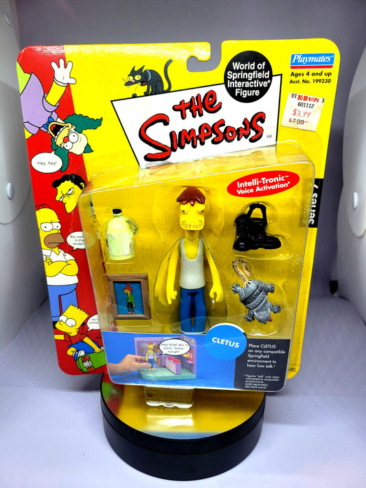 Playmates The Simpsons World of Springfield Cletus Intelli-Tronic Action Figure